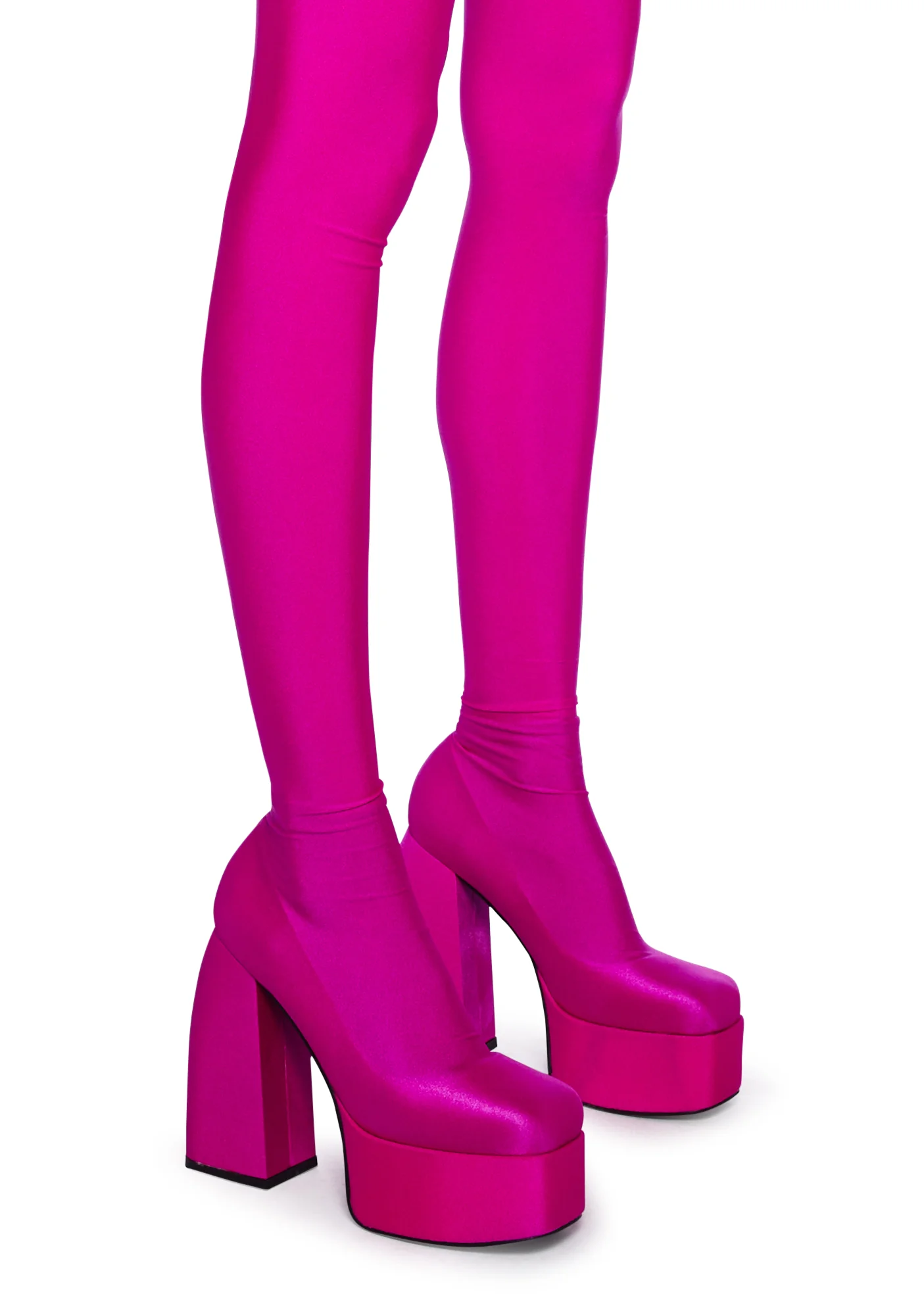 Hey Hey Platform Pant Boots- Pink - Image 2