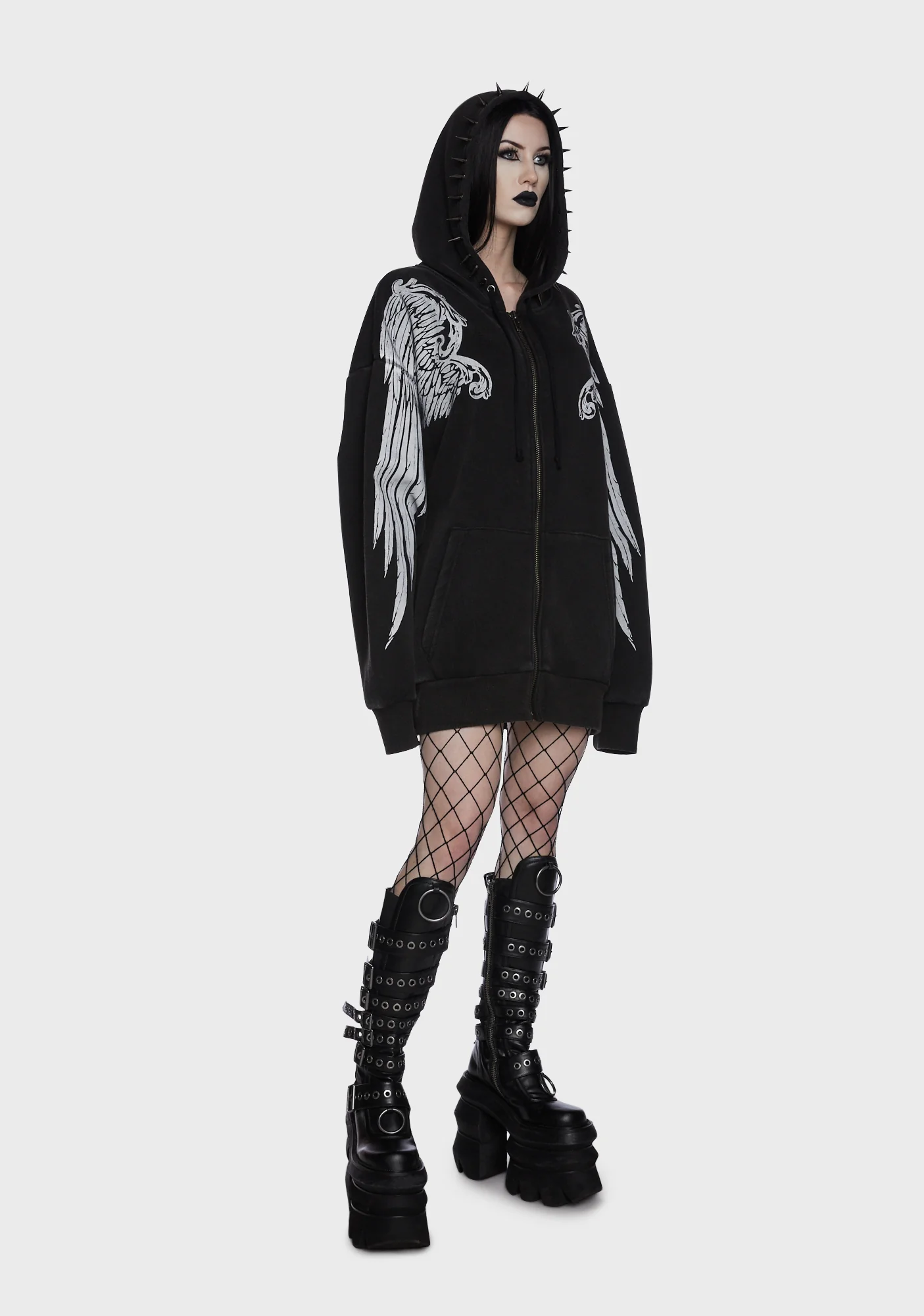 Hidden Guardian Zip-Up Hoodie - Image 2