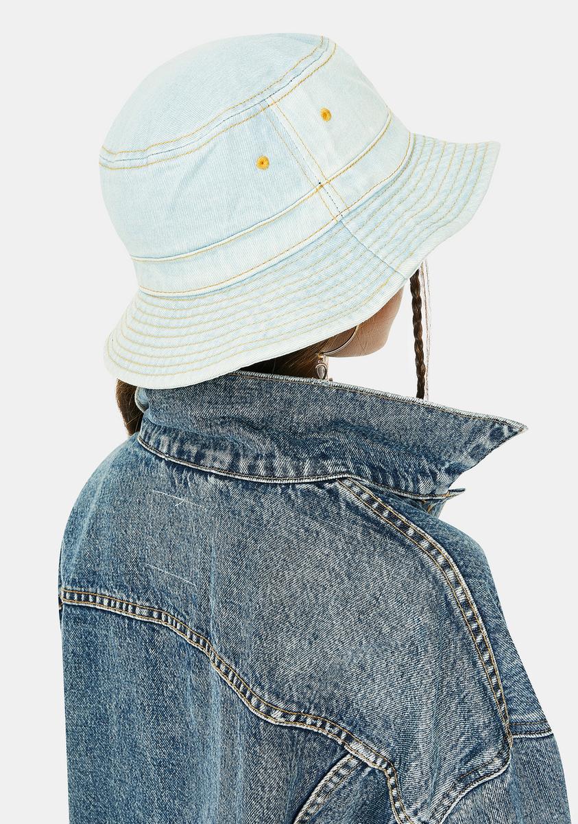 Hidden Stash Denim Bucket Hat - Image 3