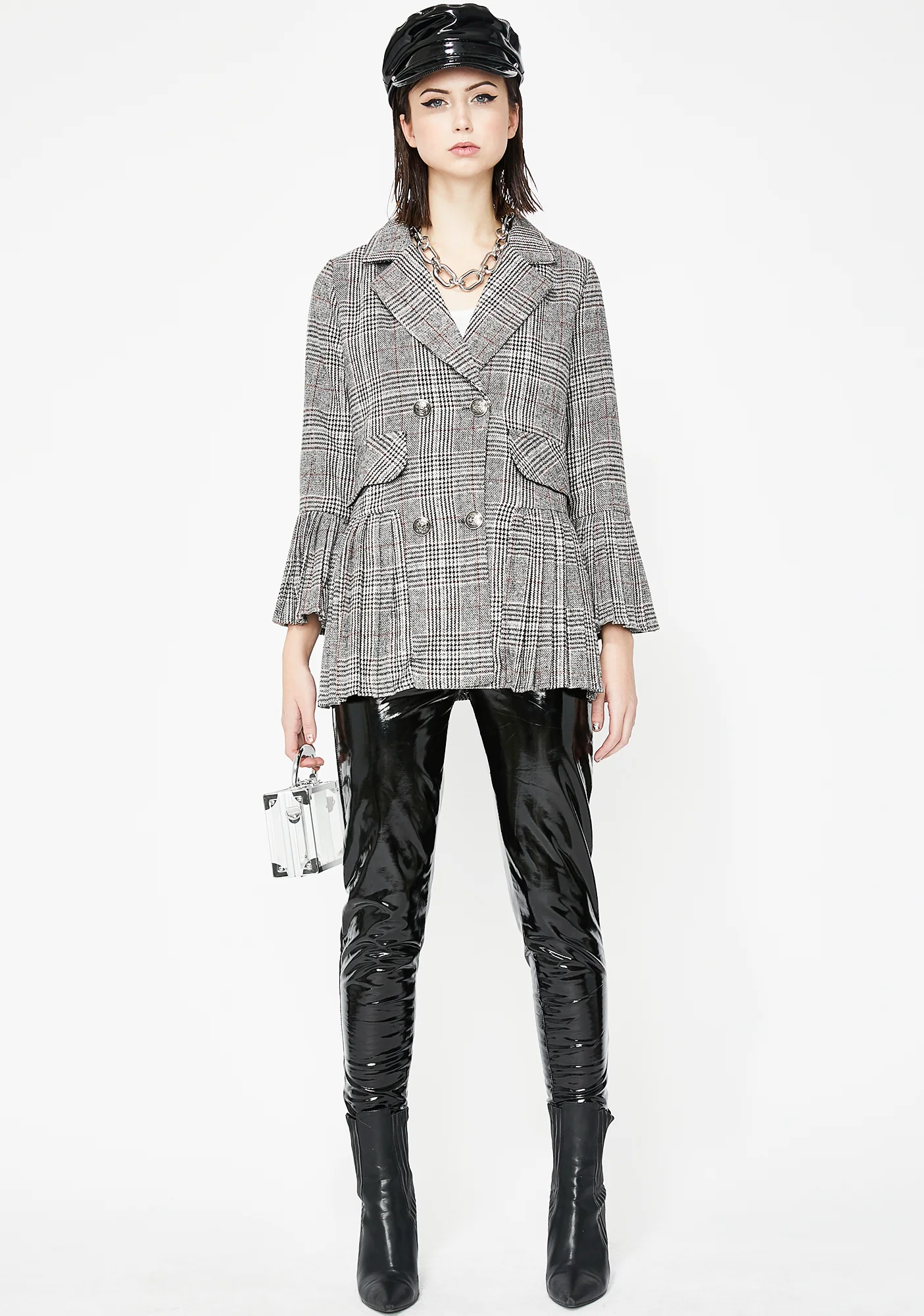Higher Reading Plaid Blazer - Image 3