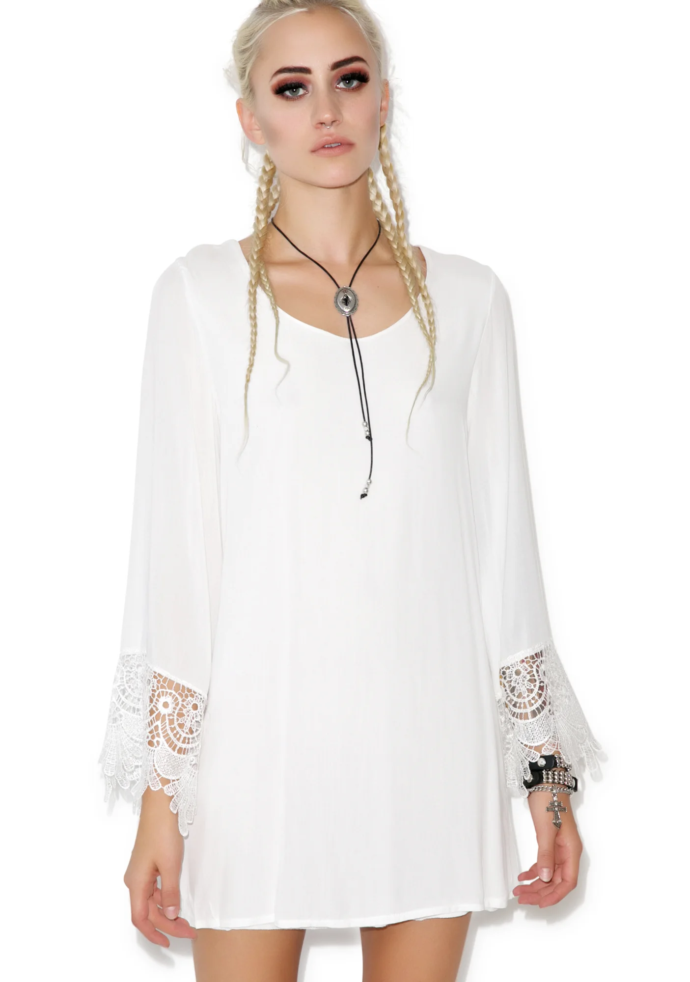 Hippy Bell Sleeve Dress - Image 8