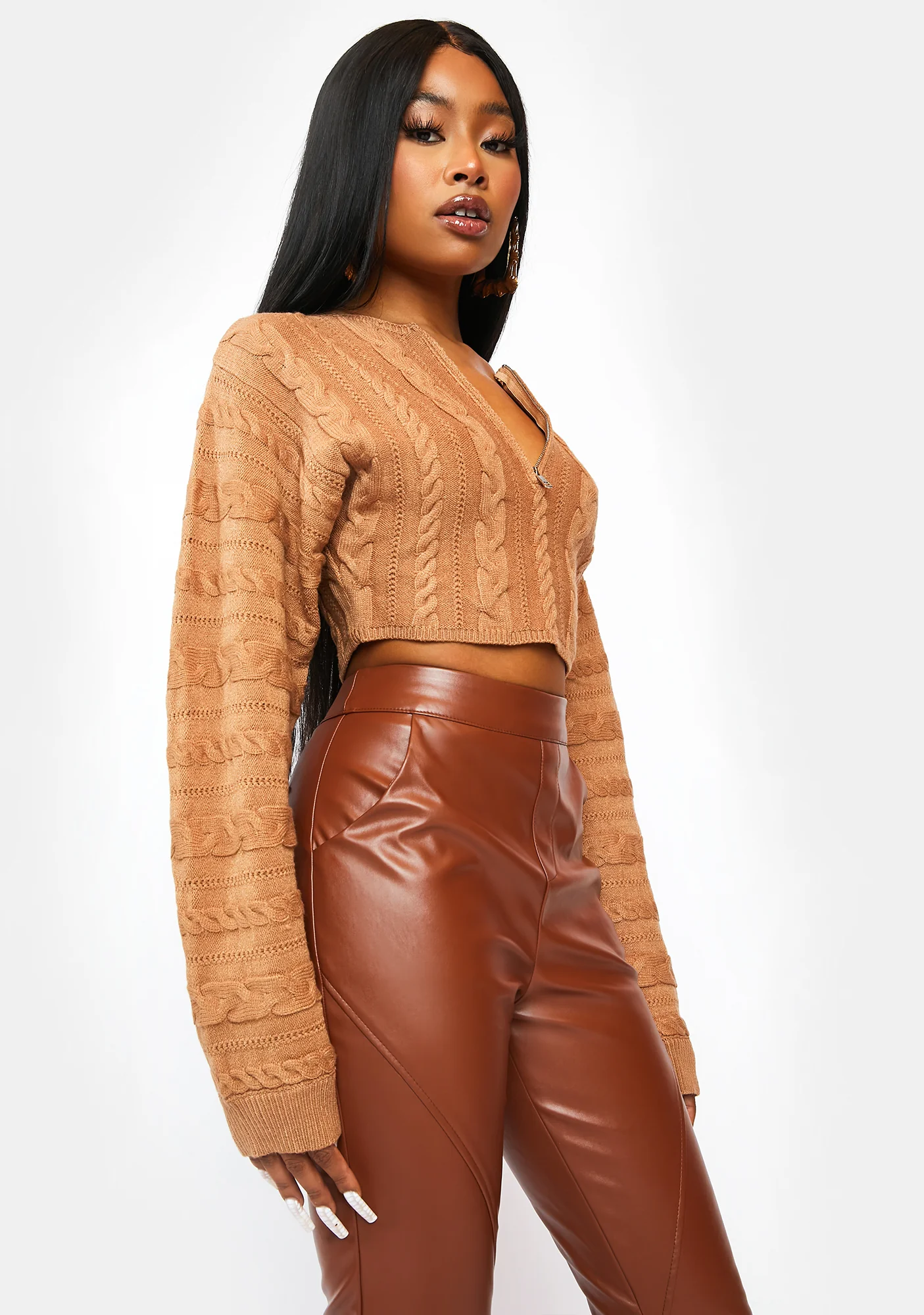 Hit The City Cable Knit Sweater - Image 2