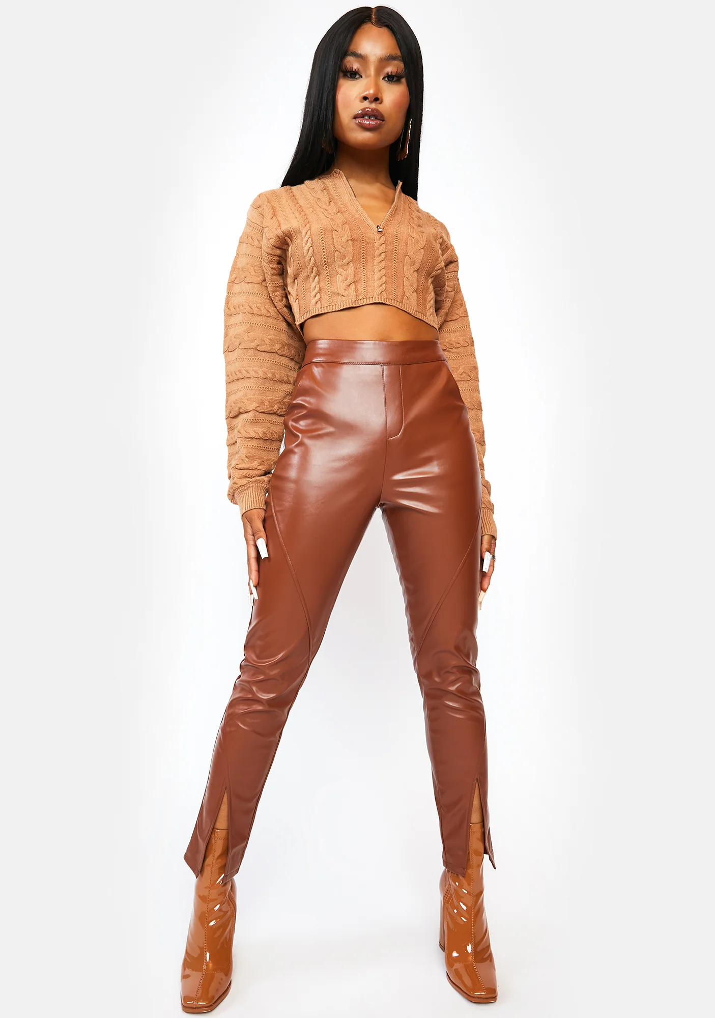 Hit The City Cable Knit Sweater - Image 3