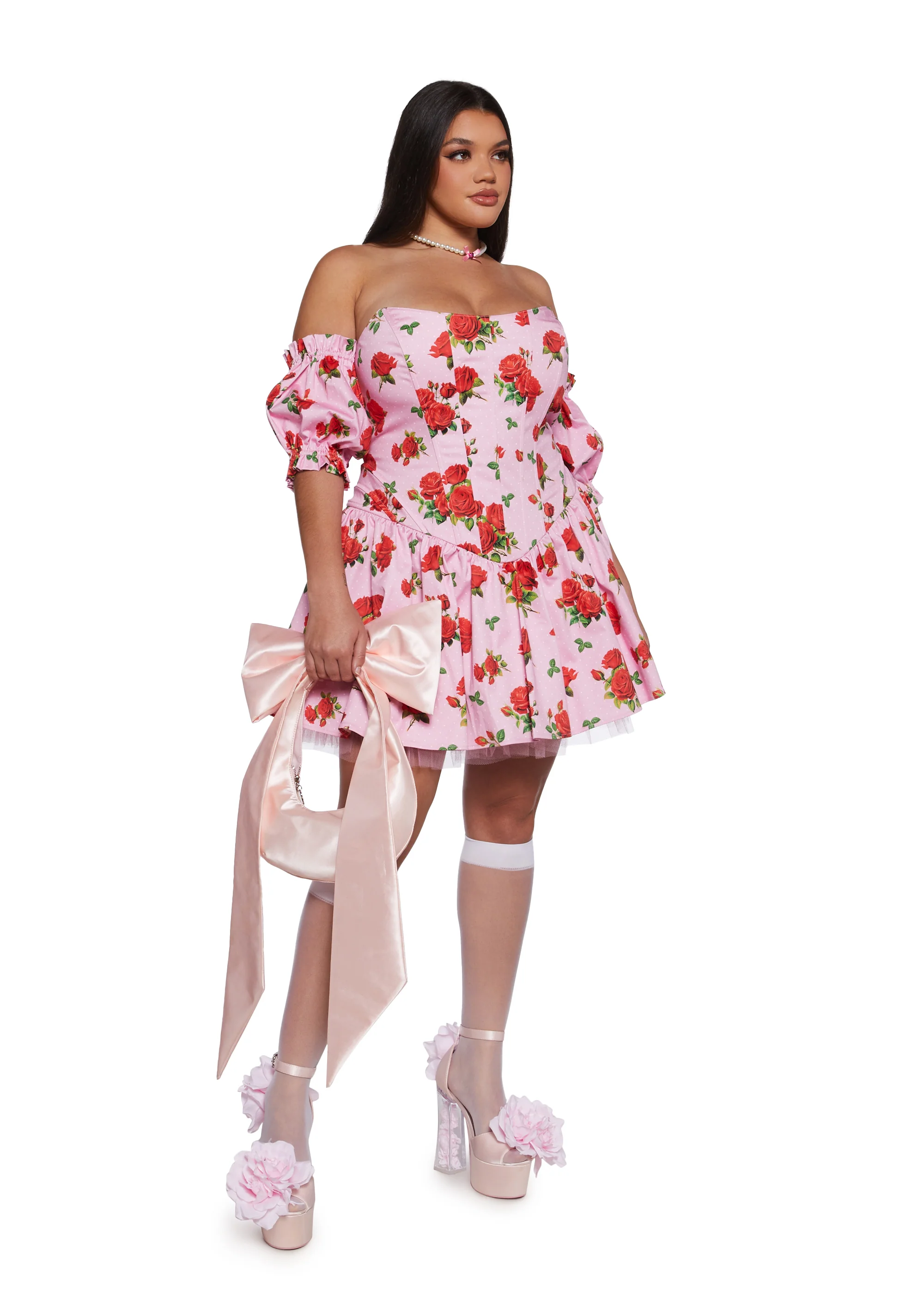 Holding Court Corset Dress - Pink - Image 10
