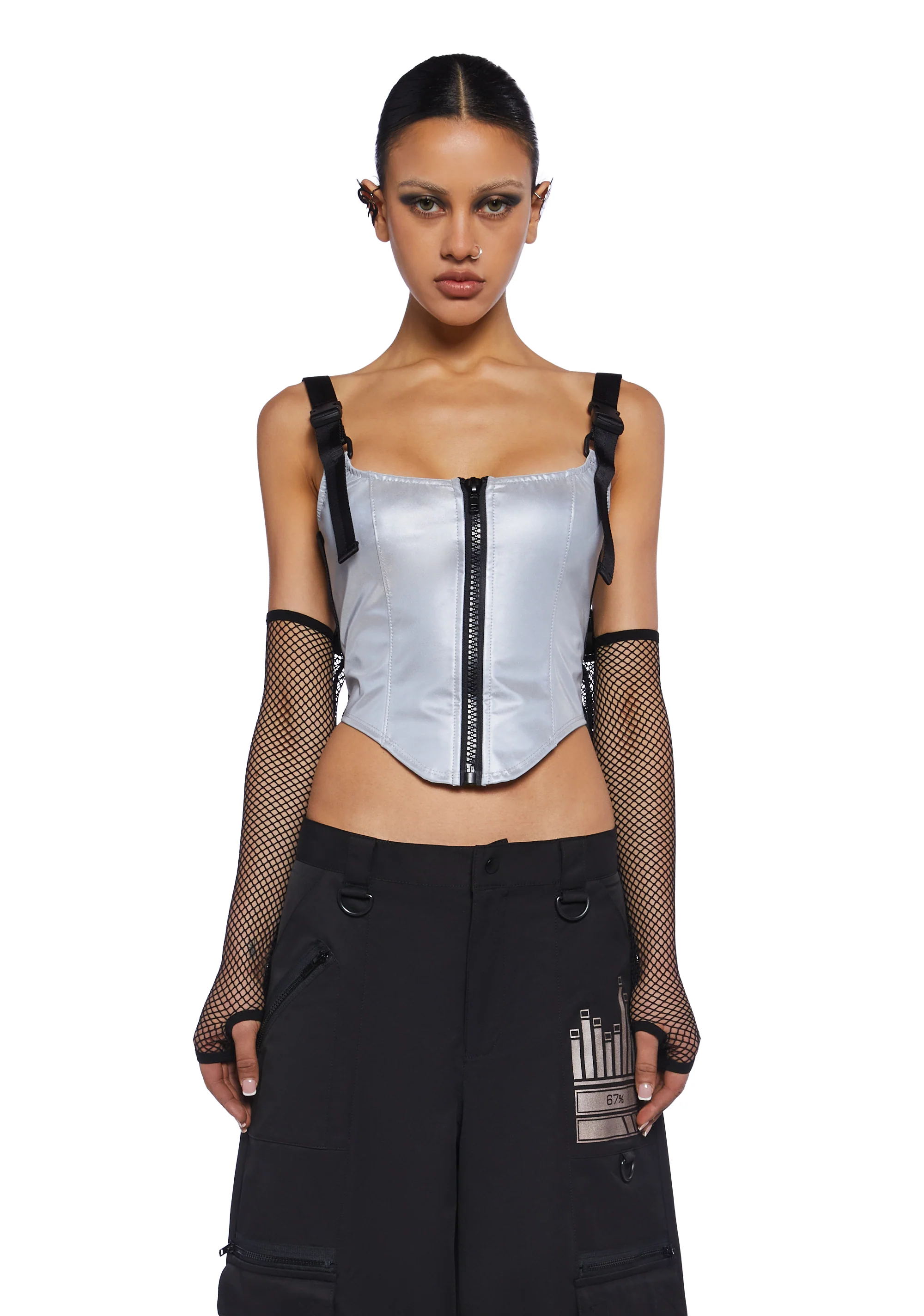 Hologram Party Corset Top