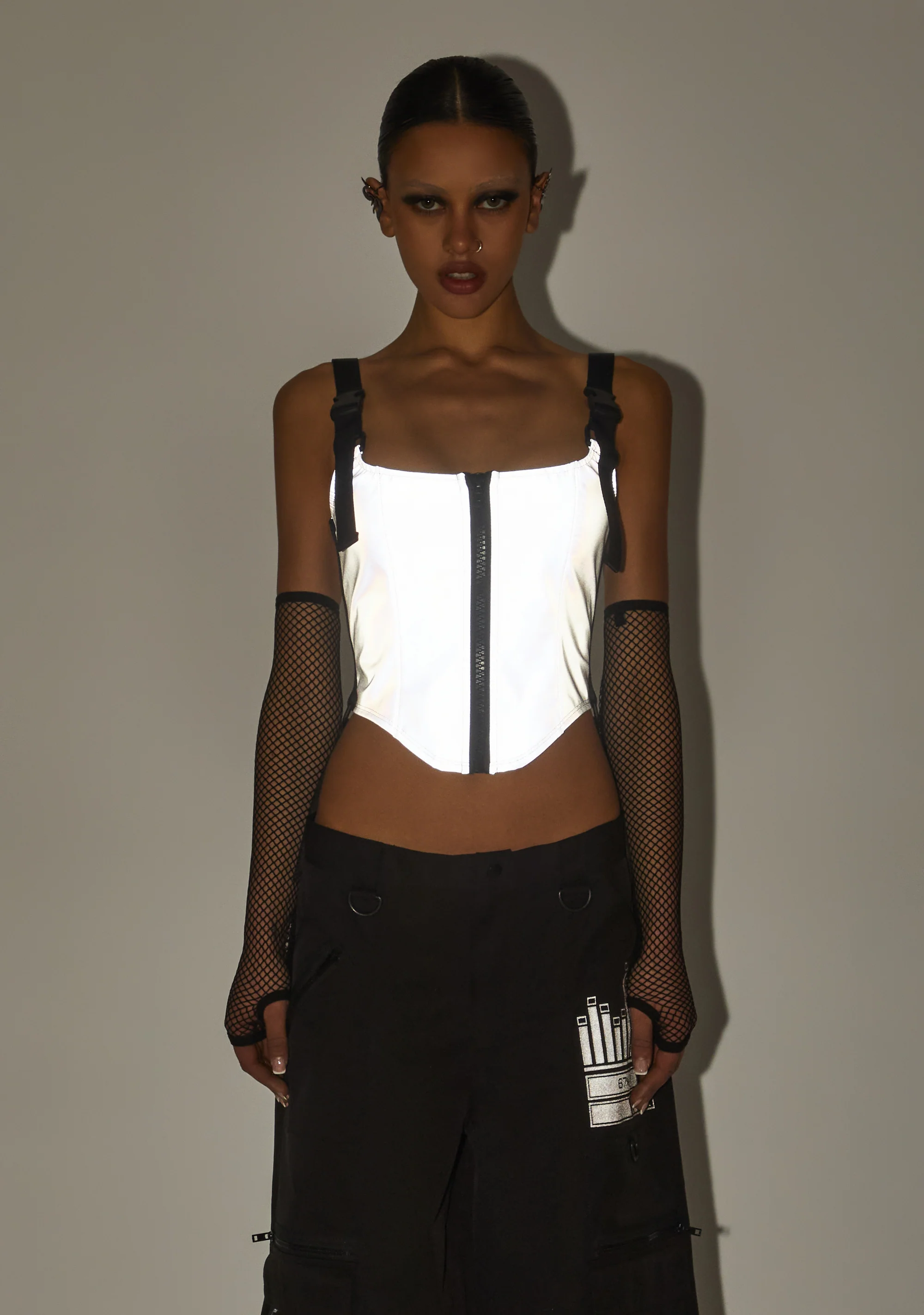 Hologram Party Corset Top - Image 2