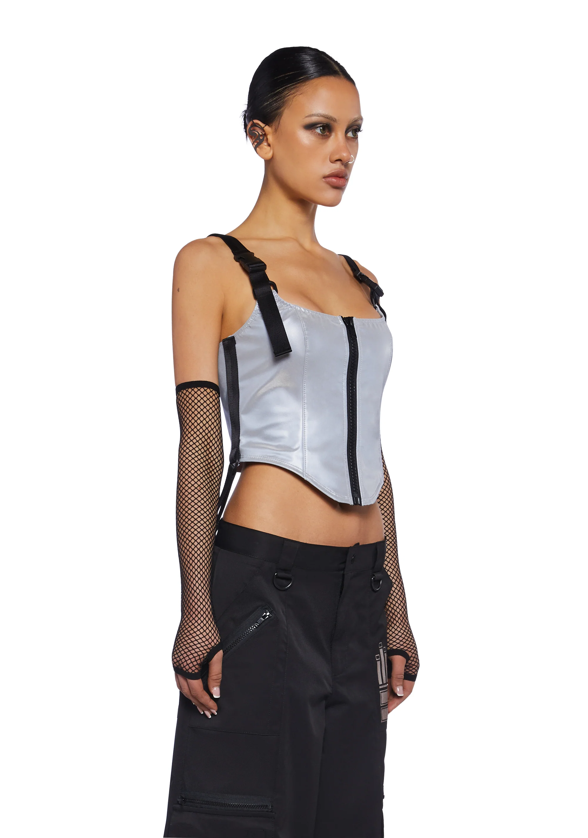 Hologram Party Corset Top - Image 5