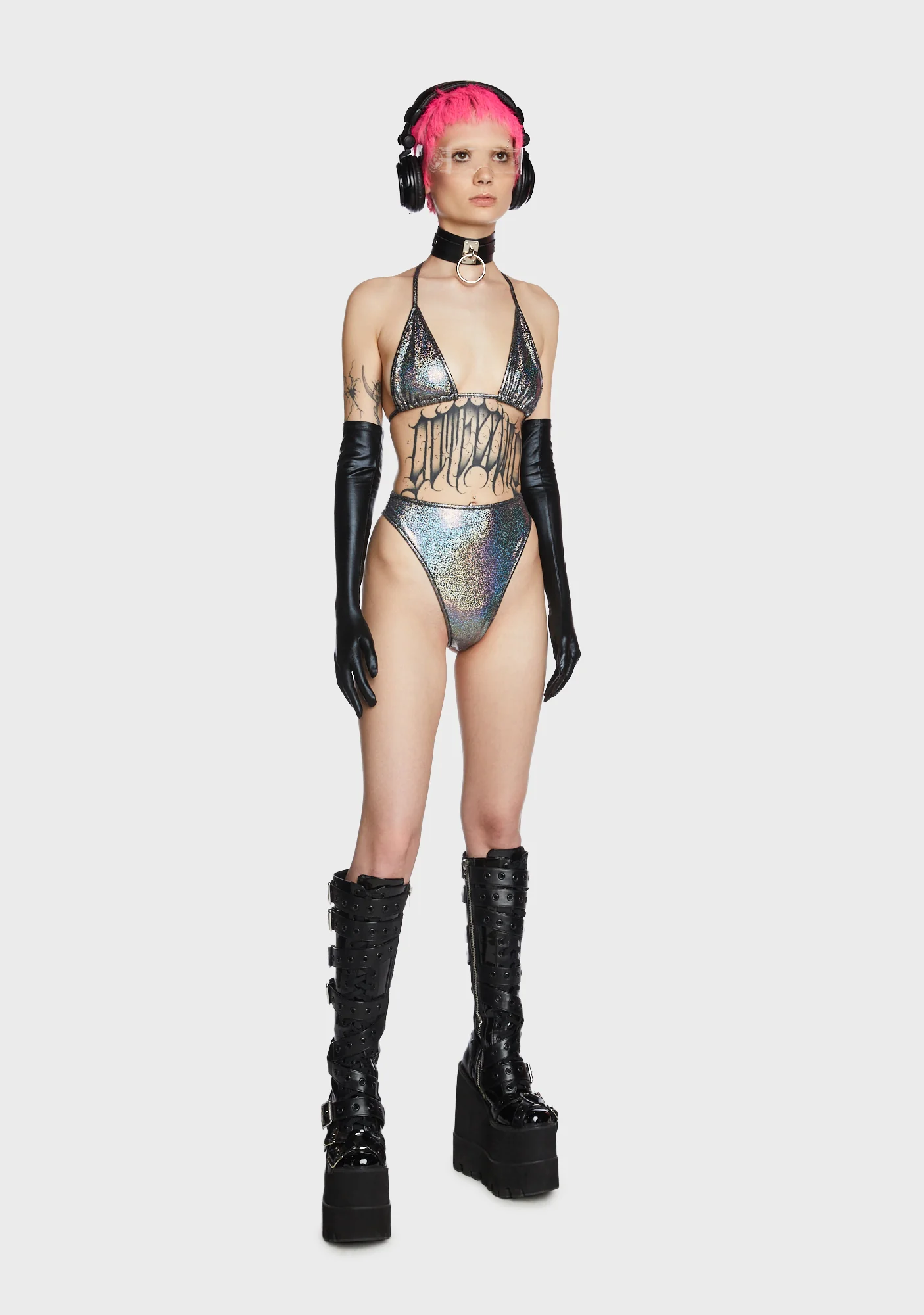 Hologram Triangle Bikini Top - Image 3