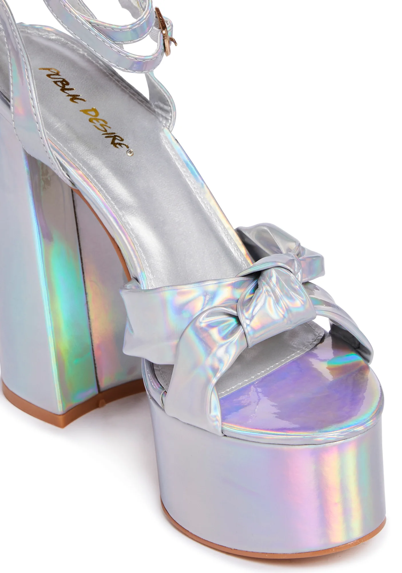 Holographic Leo Platform Heels - Image 2