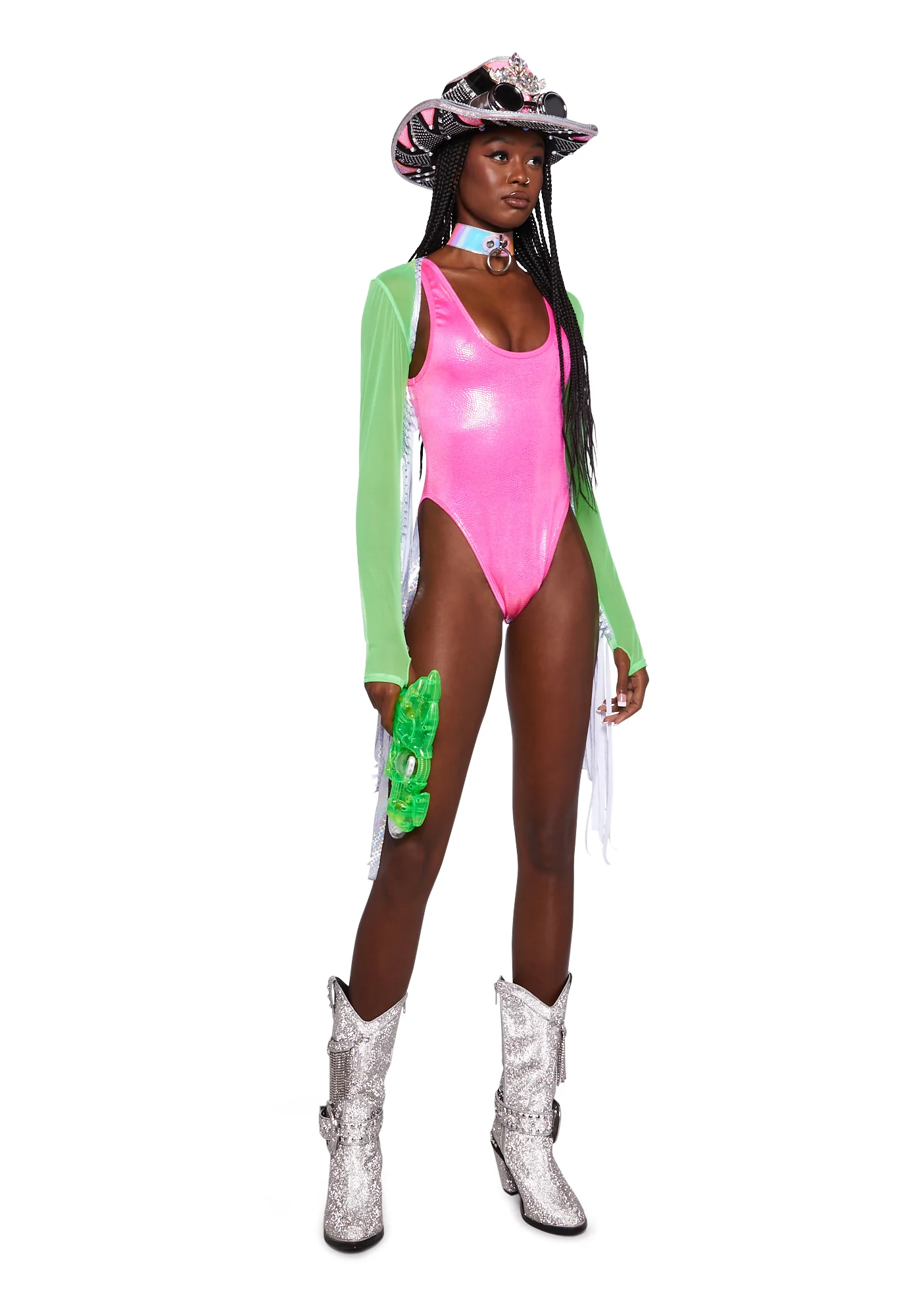 Holographic Python Bodysuit - Image 2