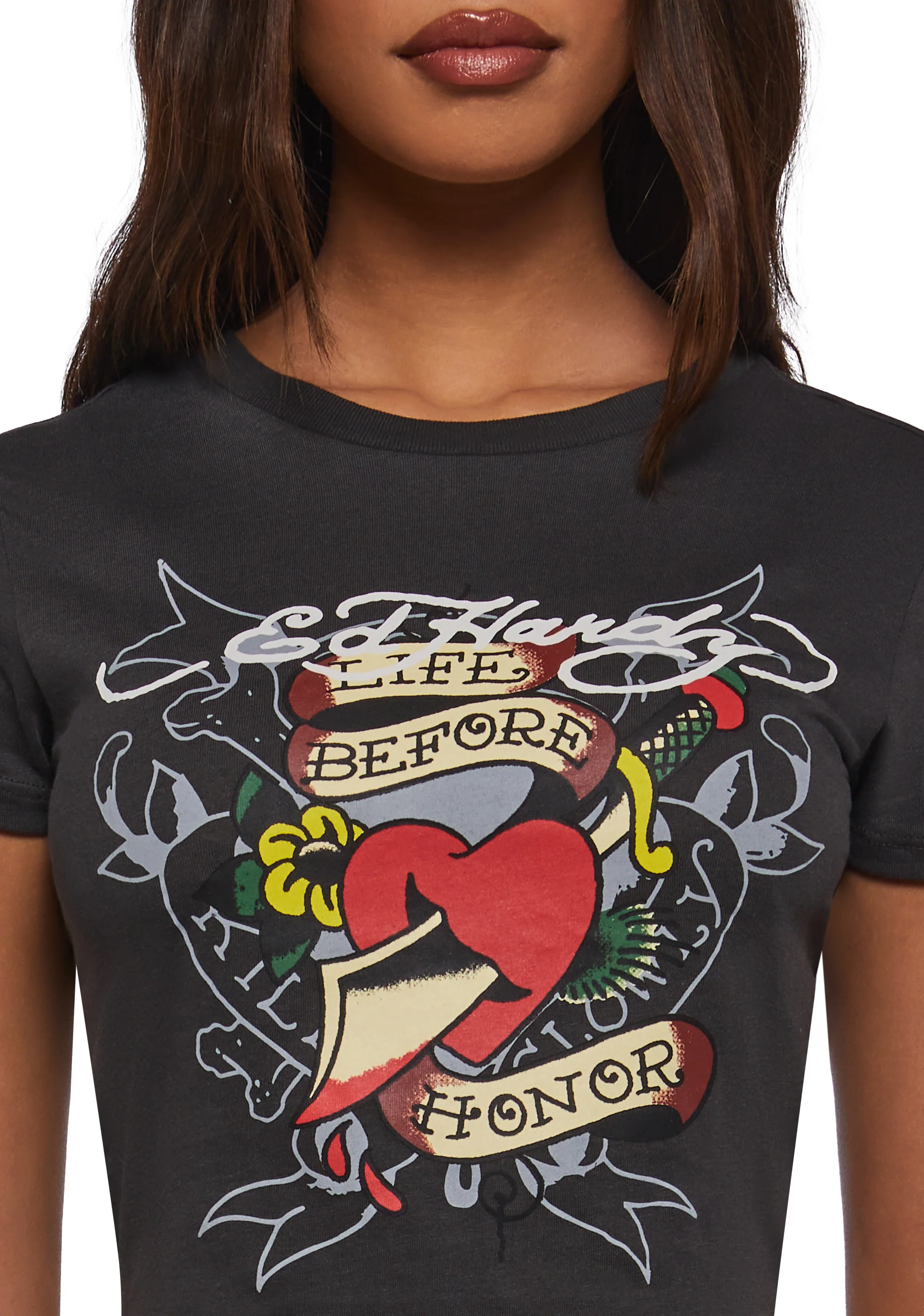 Honor Heart Baby Tee - Image 6