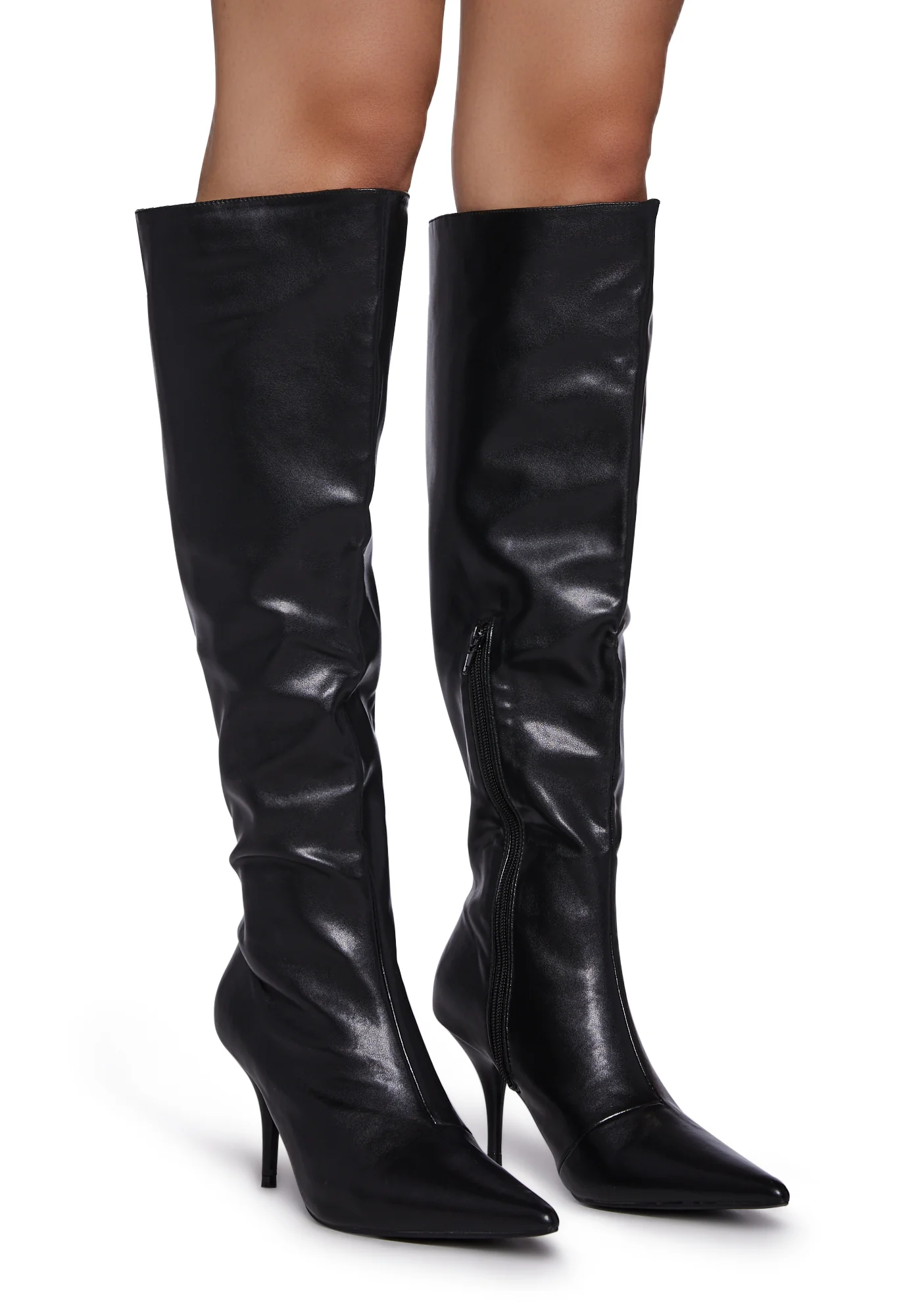 Hot Conclusions Knee High Boots - Black - Image 3