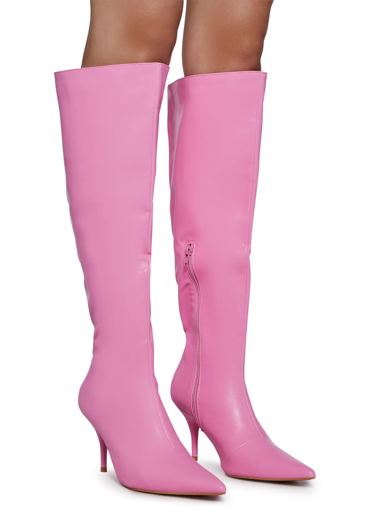 Hot Conclusions Knee High Boots - Pink - Image 3