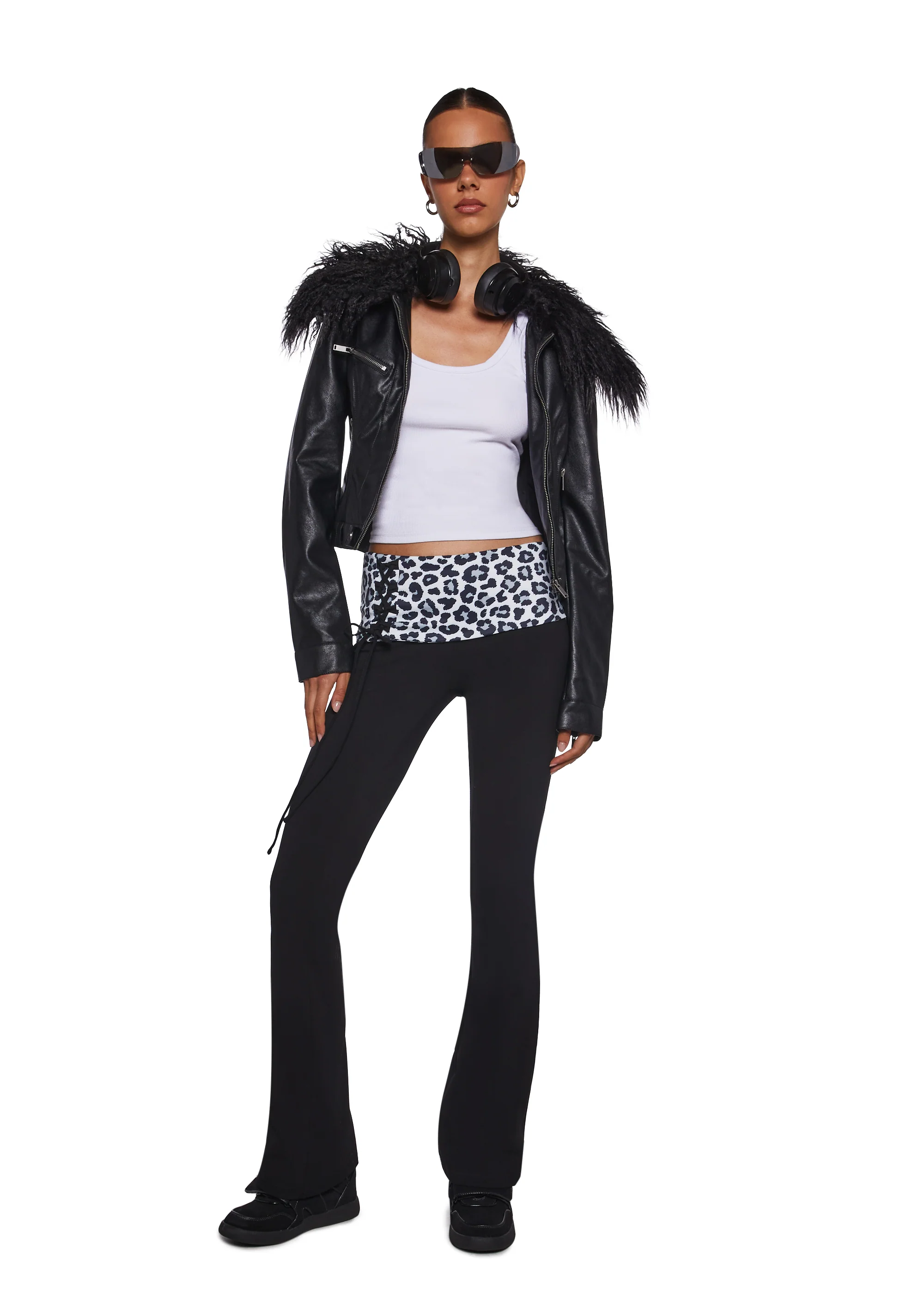 Hot Crush Knit Pants - Black - Image 2