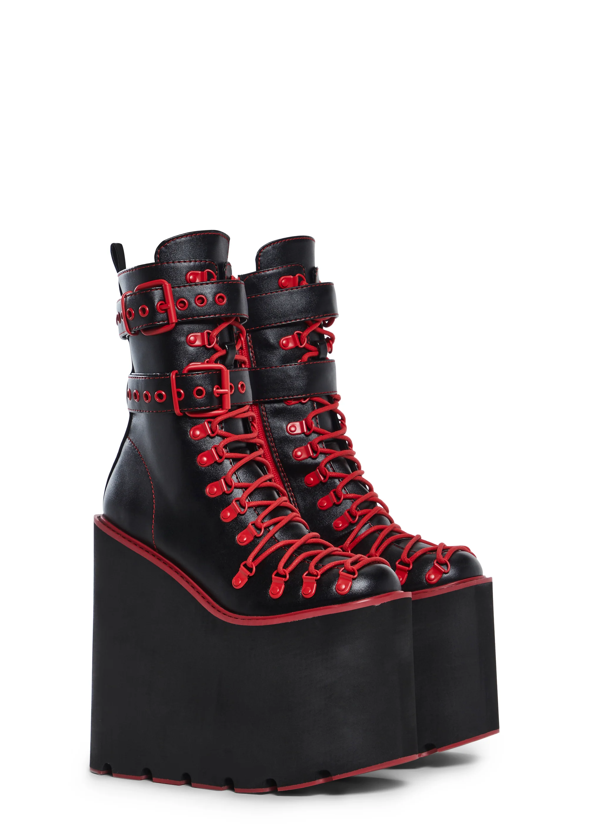 Hot Double Stacked Traitor Boots - Red - Image 3