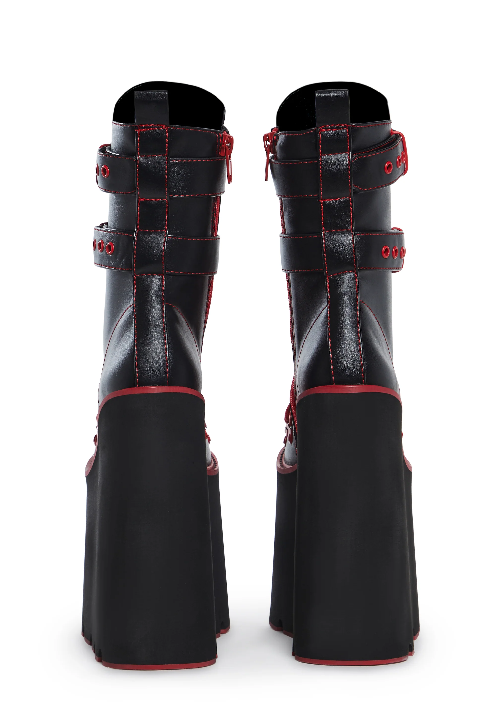 Hot Double Stacked Traitor Boots - Red - Image 4