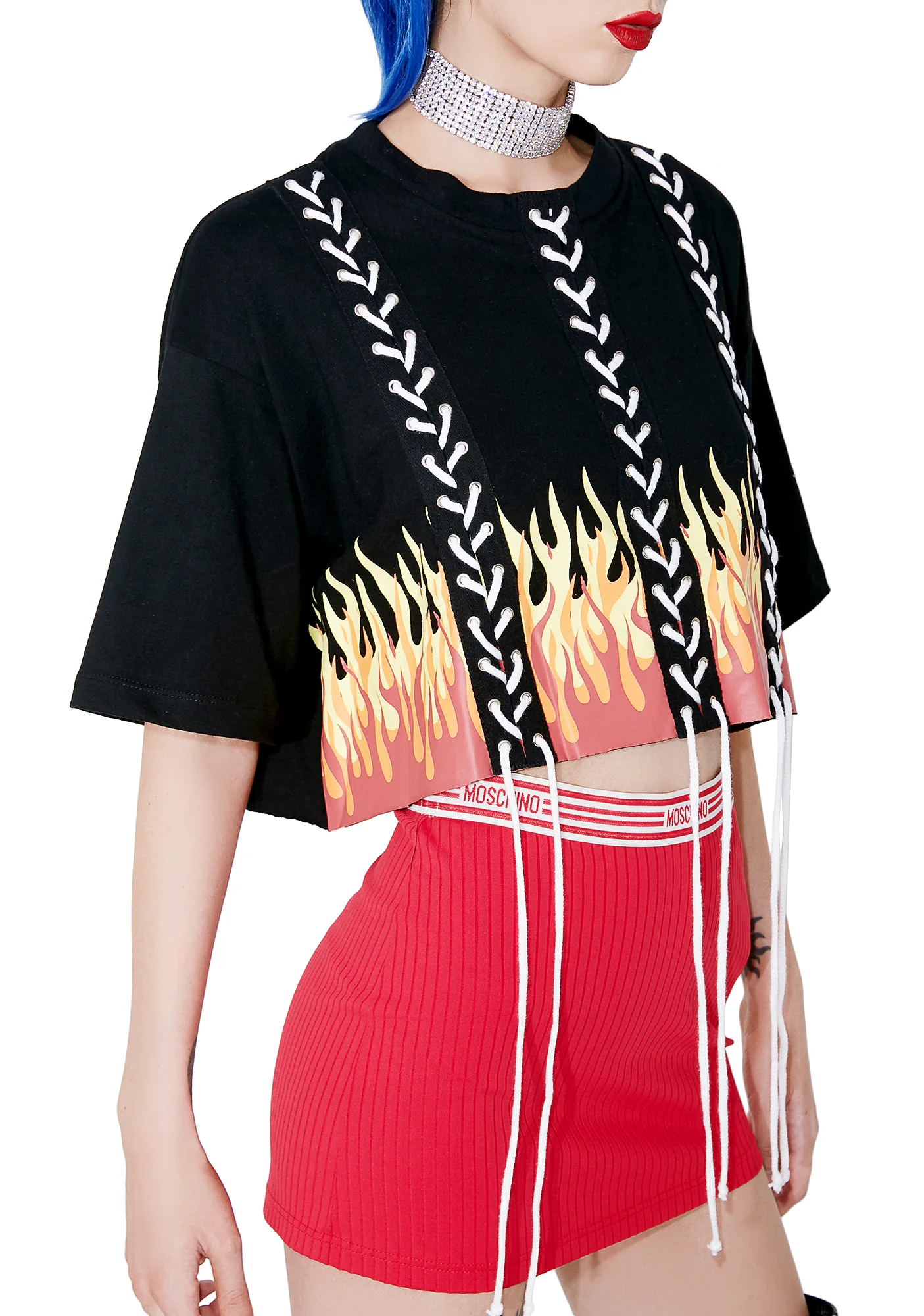 Hot or Knot Lace-Up Tee - Image 2