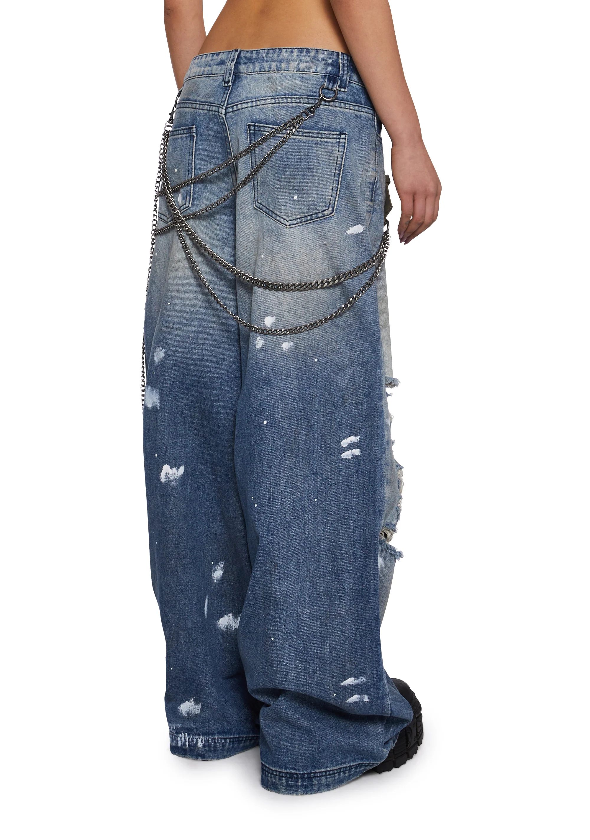 Hot Reputation Wide Leg Jeans - Image 4