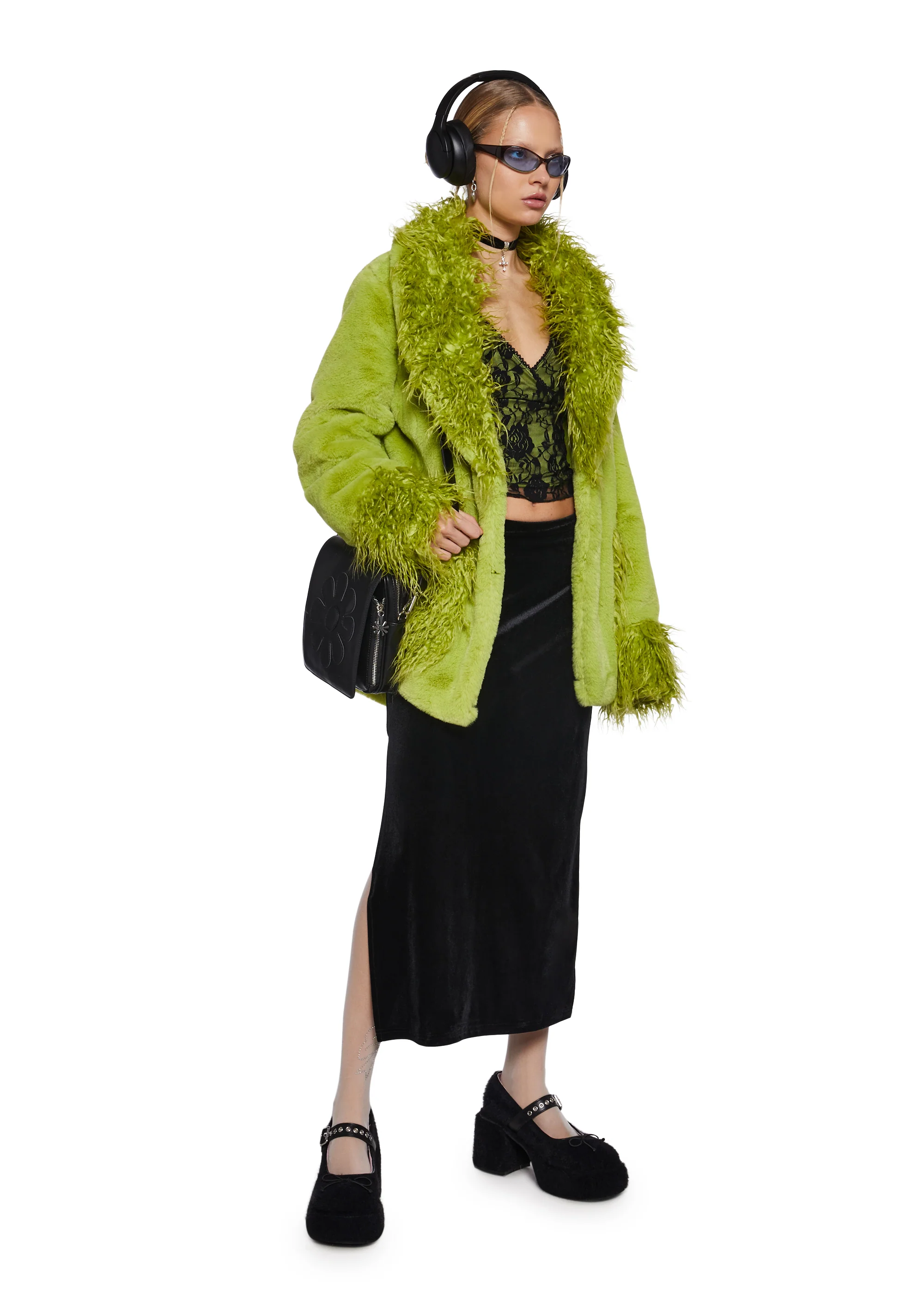 Hours And Hours Faux Fur Coat - Image 2