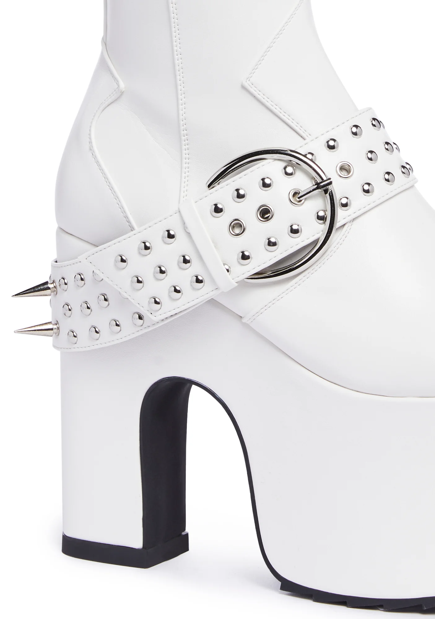 Howdy Platform Boots - White - Image 2