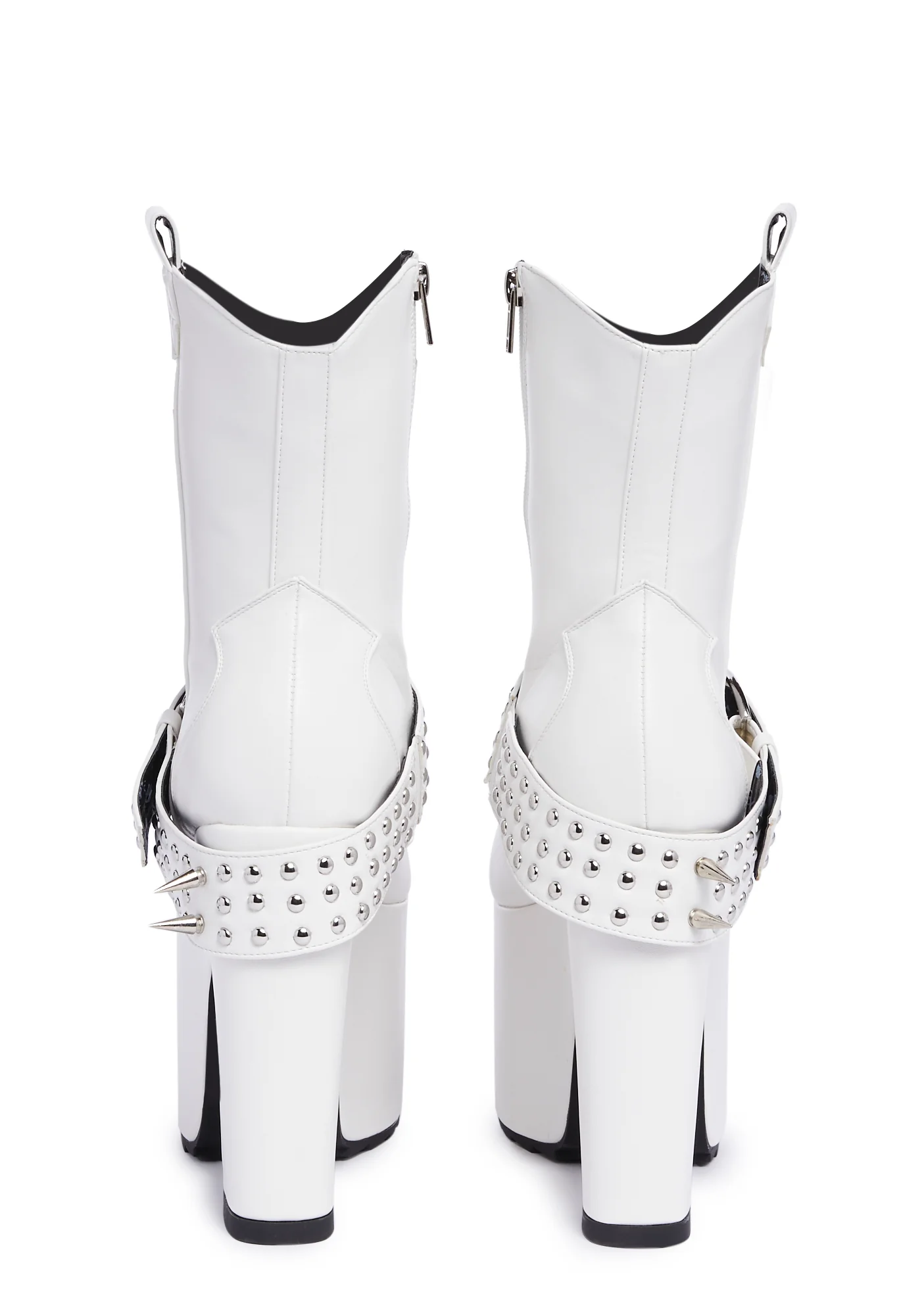 Howdy Platform Boots - White - Image 4