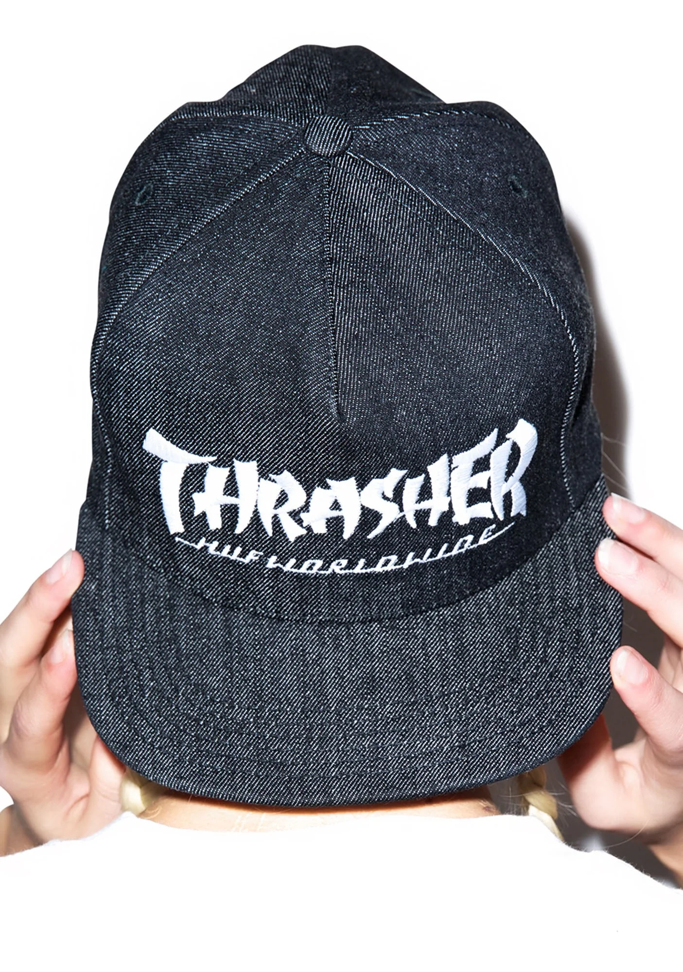 HUF X Thrasher Asia Tour Snapback - White - Image 5