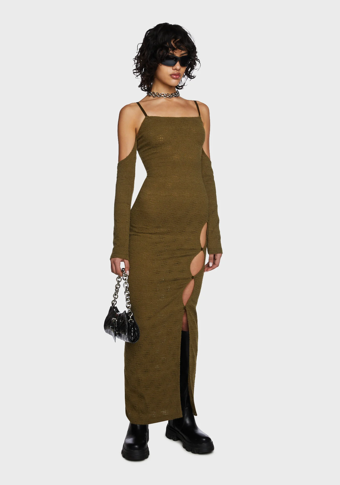 Humble Brag Maxi Dress - Olive - Image 3