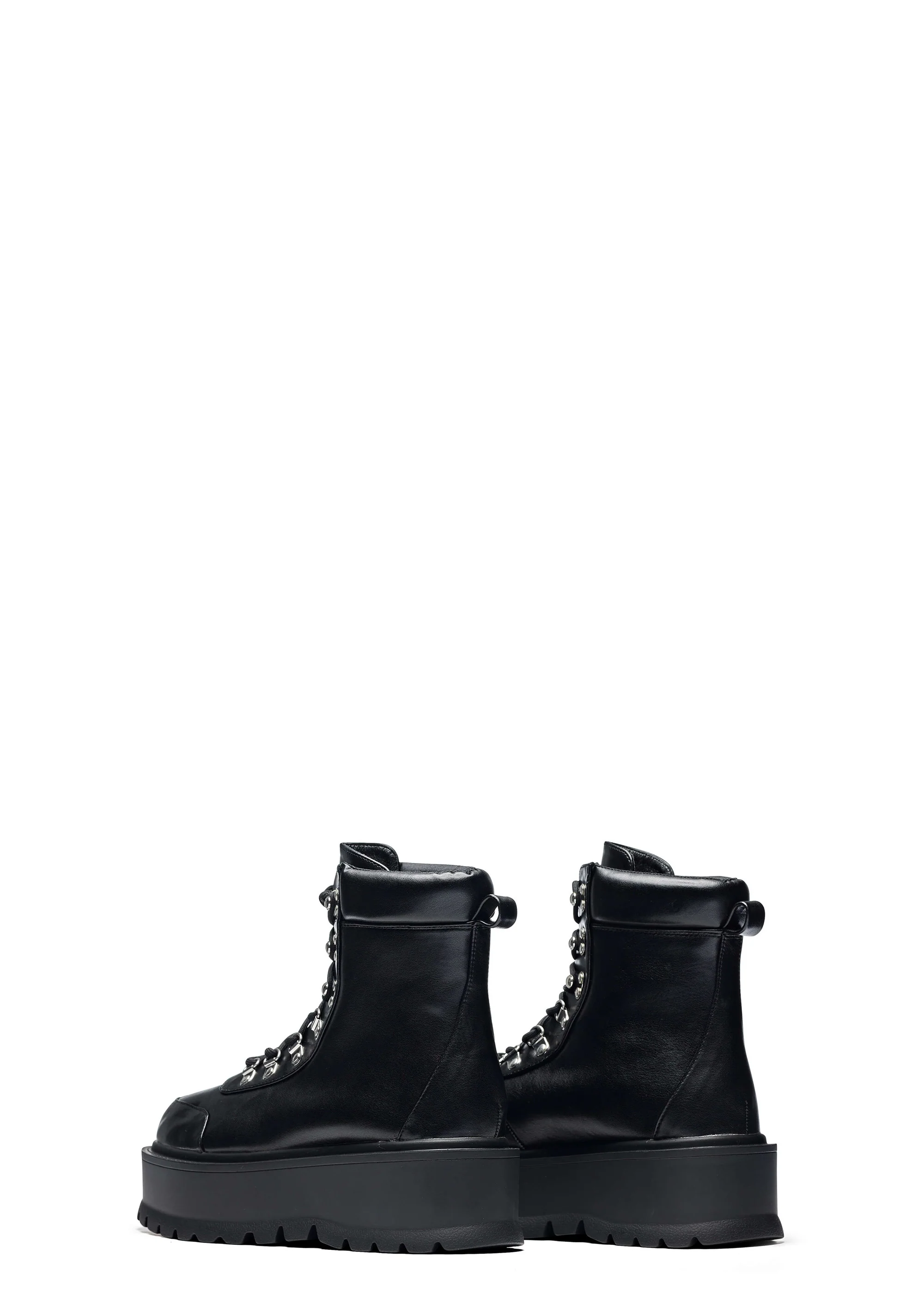 Hydra All Black Matrix Platform Boots - Image 4