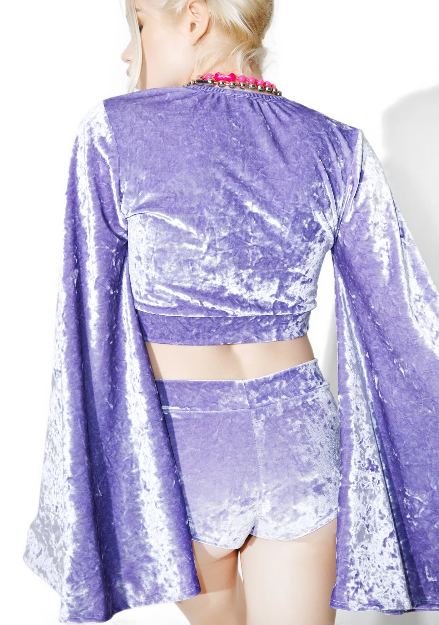 I Got U Babe Velvet Crossover Top - Image 4