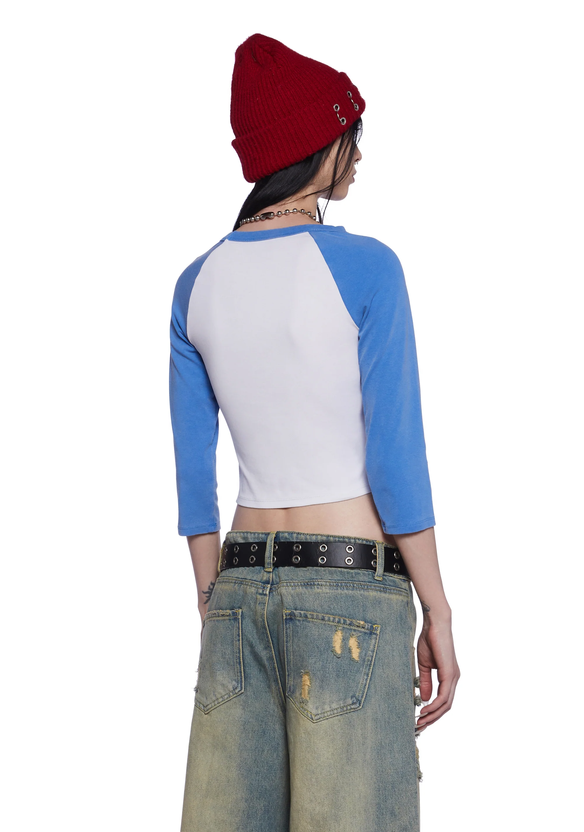 I’ll Be Right Here Raglan Tee - Image 4