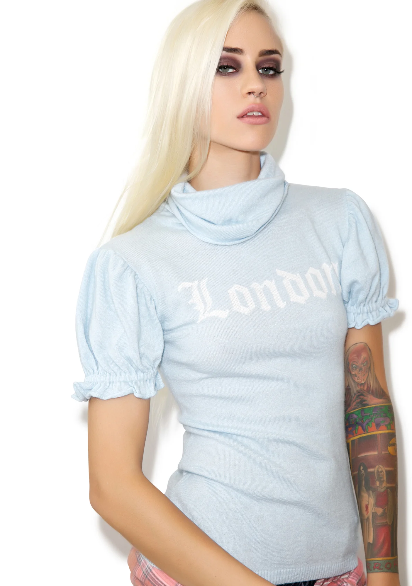 I Love London Edwardian Sleeve Turtleneck - Image 5