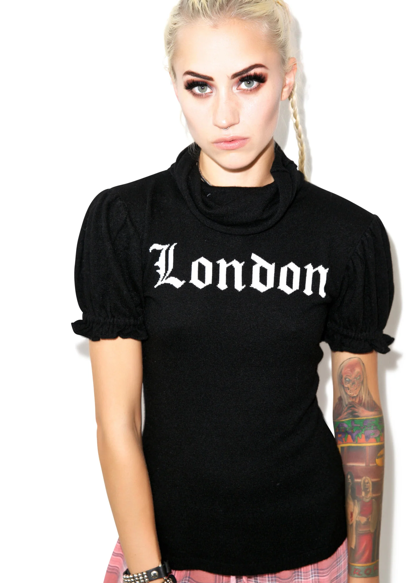 I Love London Edwardian Sleeve Turtleneck - Image 9
