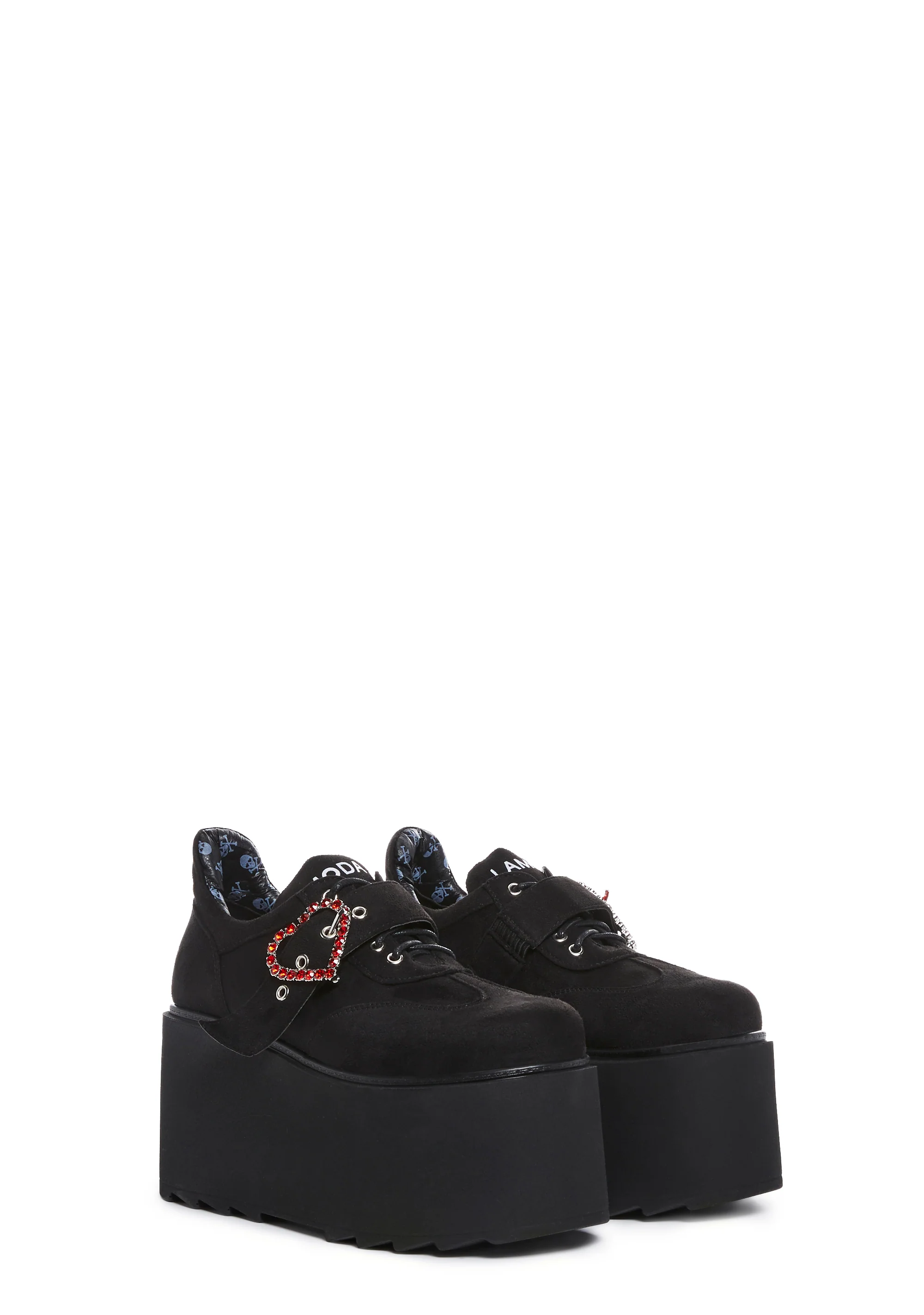 I’m In Love Platform Sneakers - Black - Image 3