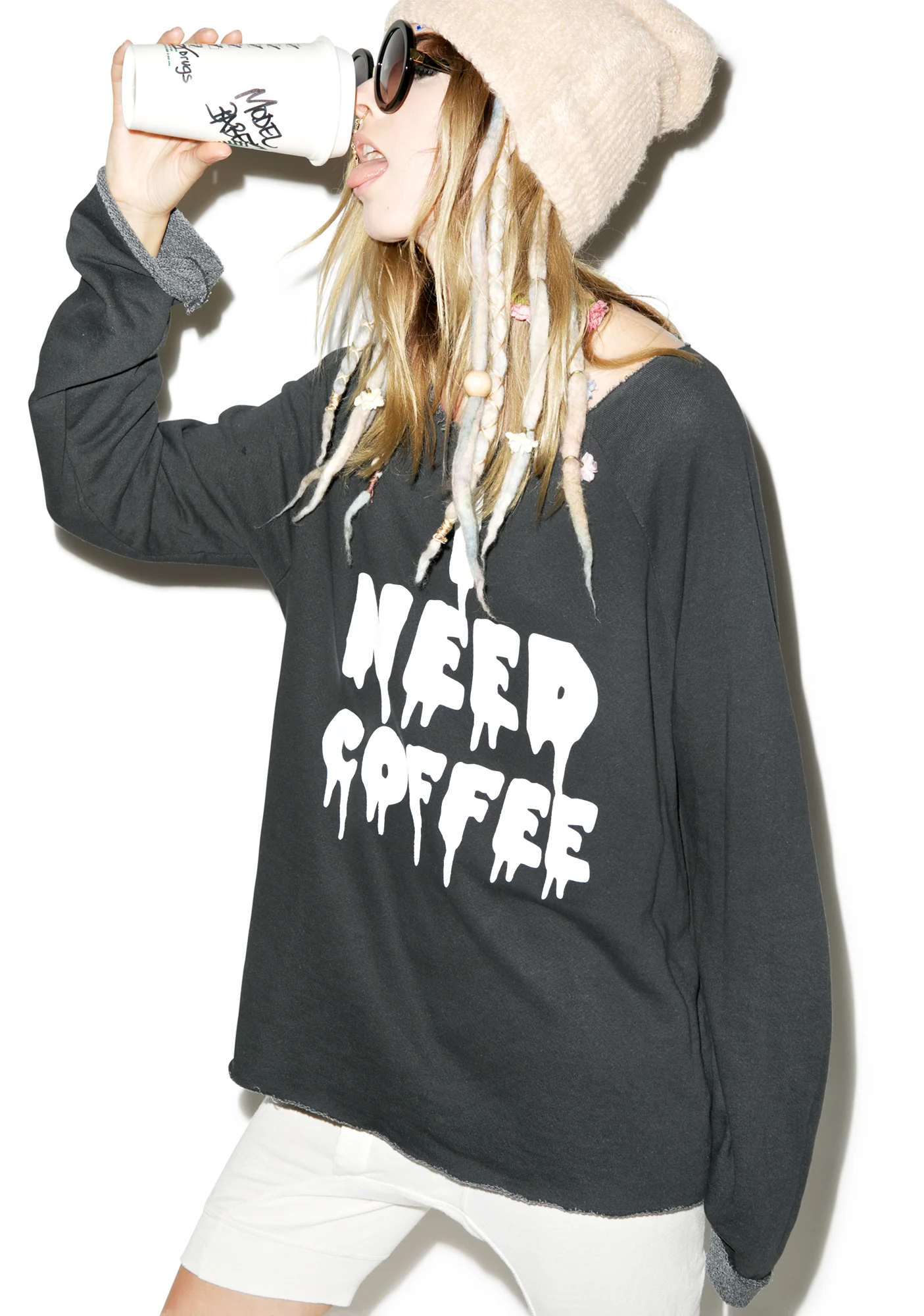 I Need Coffee Morning Sweatshirt - Image 5
