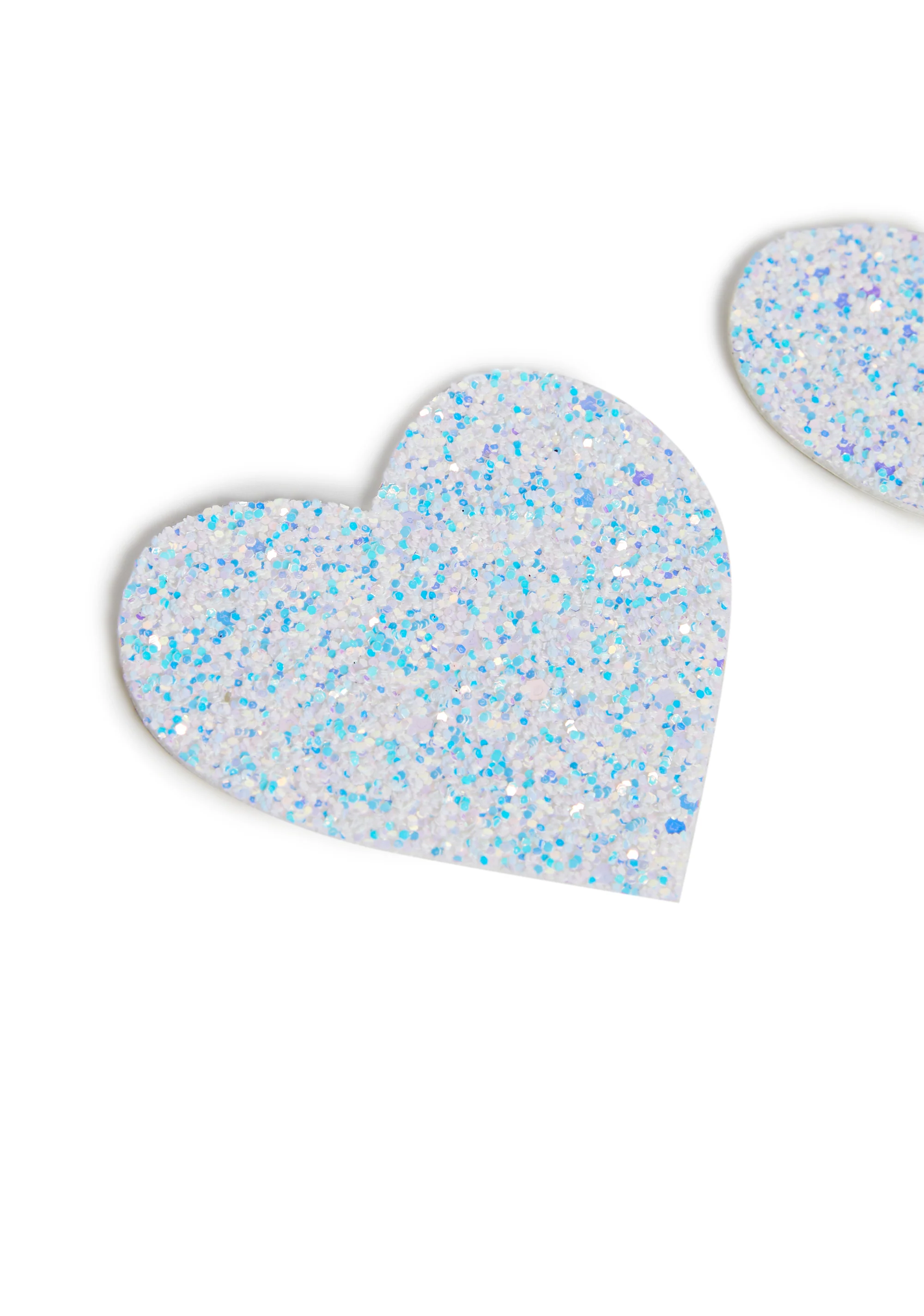 Ice Ice Baby Glitter Heart Pasties - Image 2