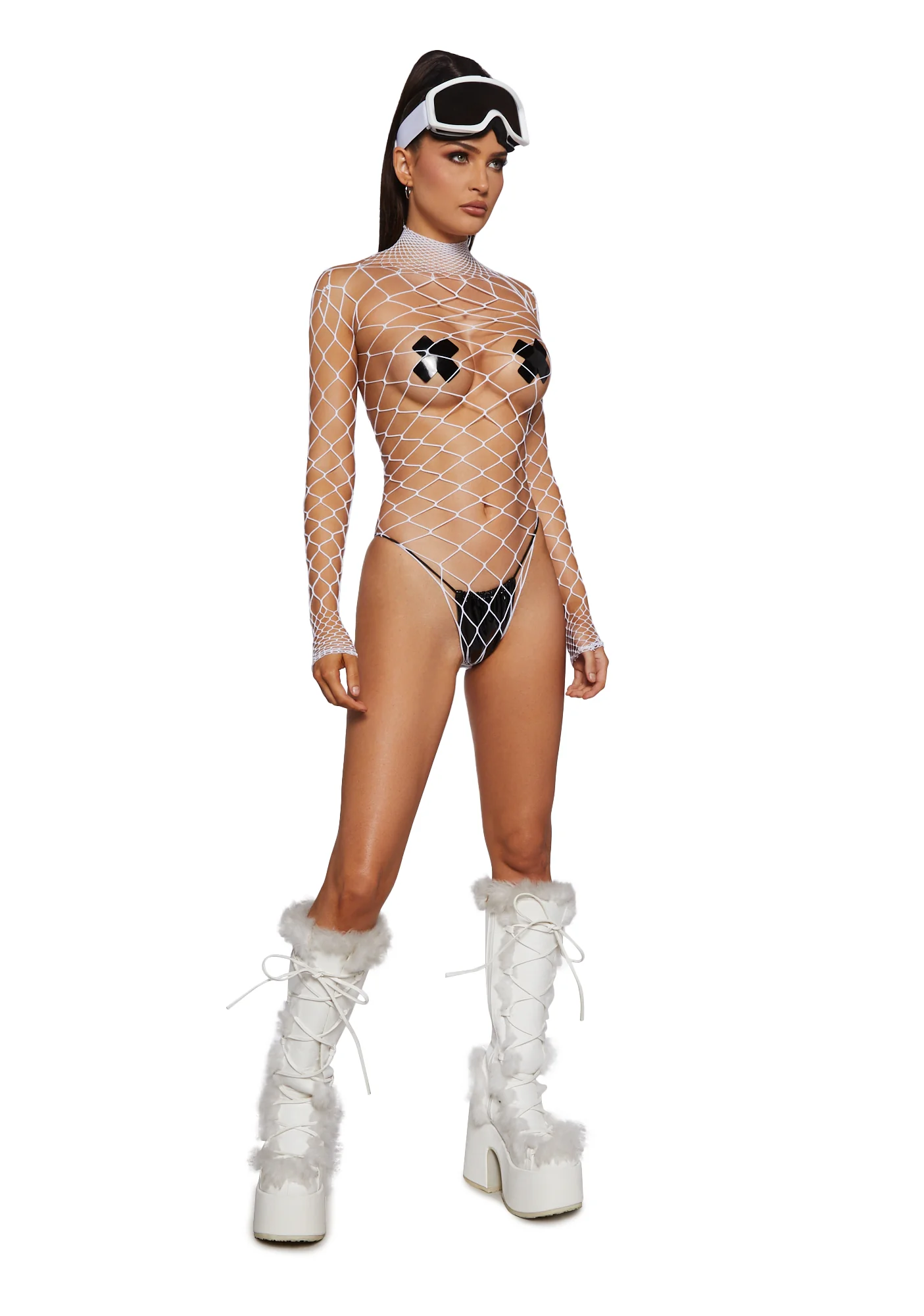 Ice The Damned Fishnet Bodysuit - Image 2