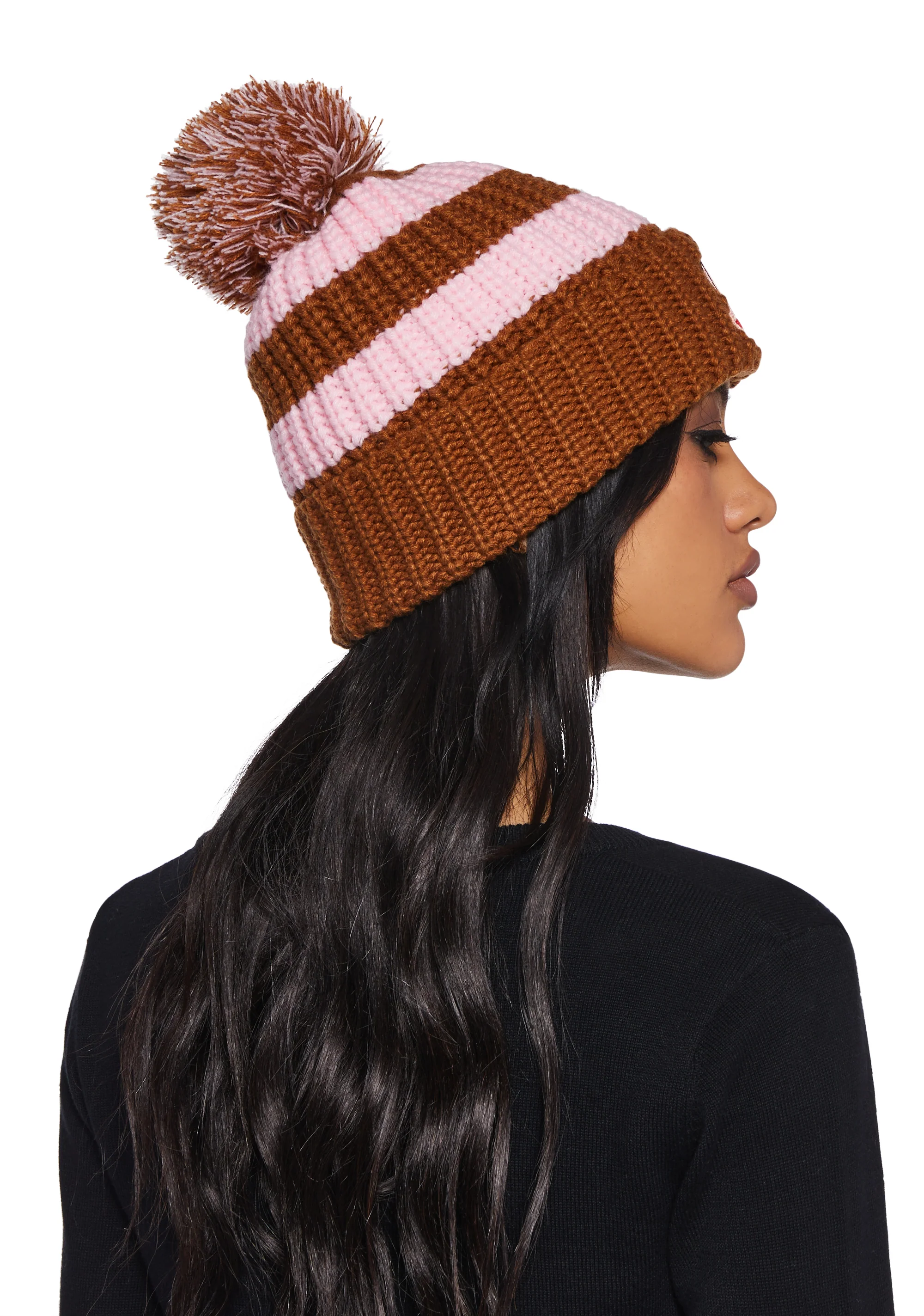 Iconic Behavior Pom Pom Beanie - Image 3
