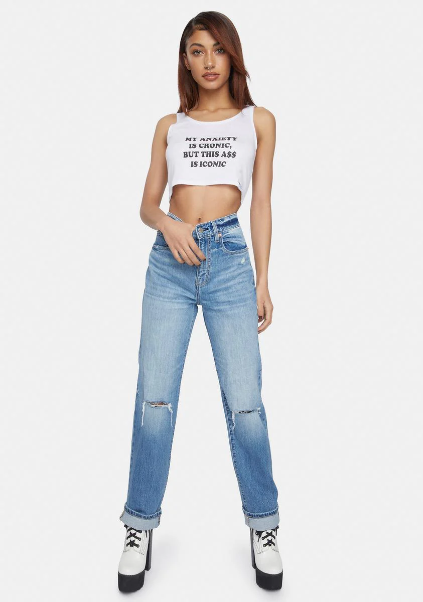 Iconic Graphic Crop Tank - Image 3