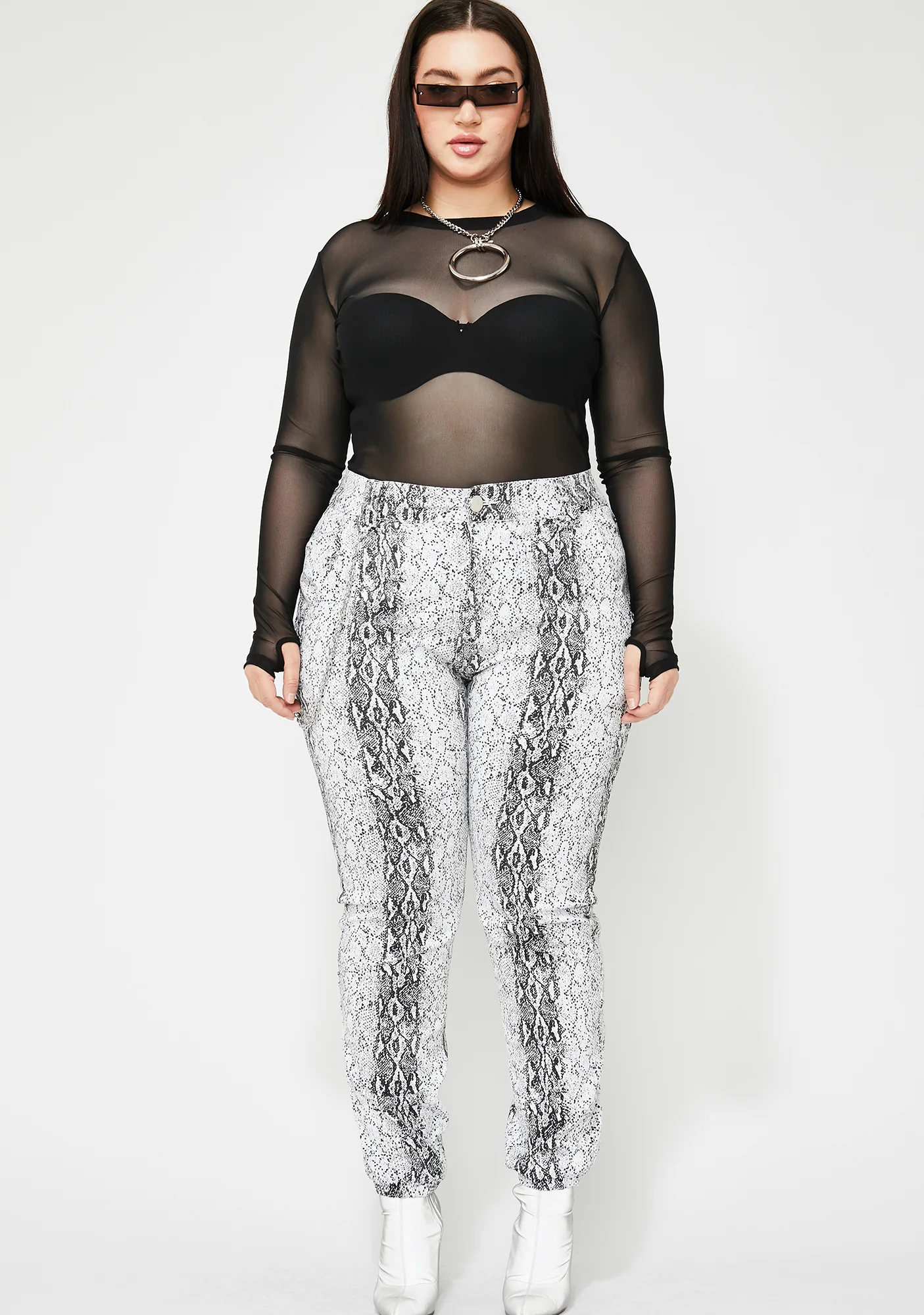 Icy Slayin' Mamba Mami Snakeskin Pants - Image 3