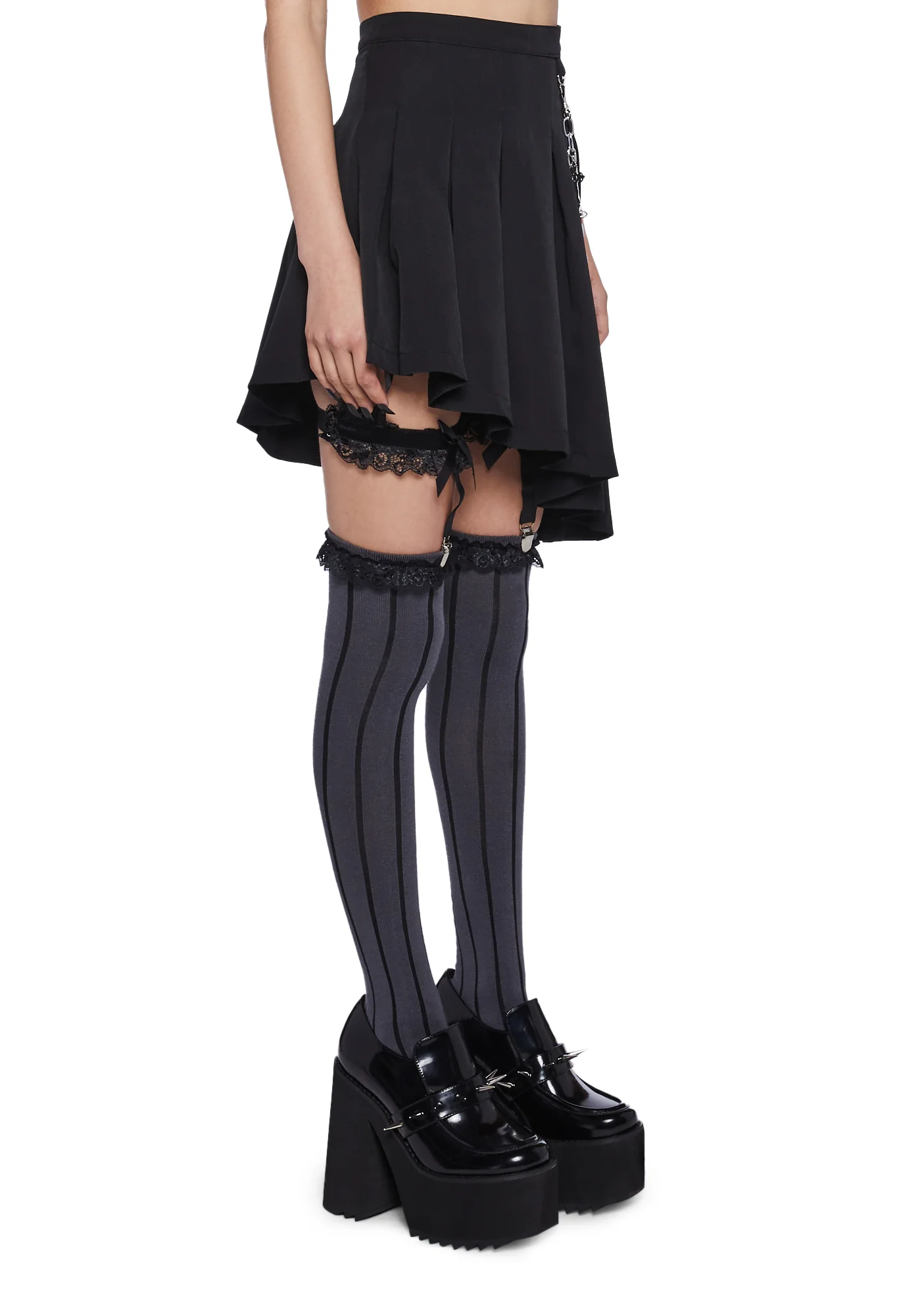 Idol Worship Asymmetrical Skirt - Image 3