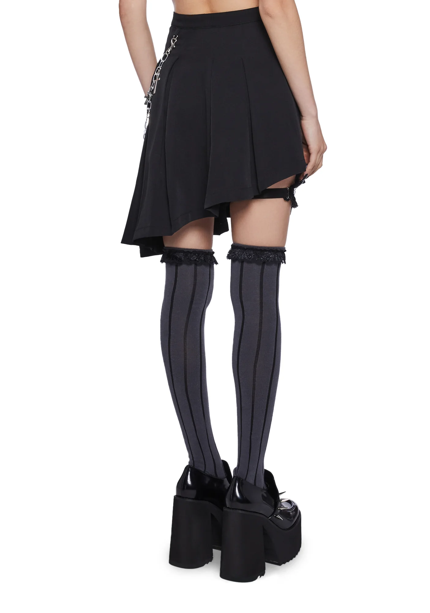 Idol Worship Asymmetrical Skirt - Image 4
