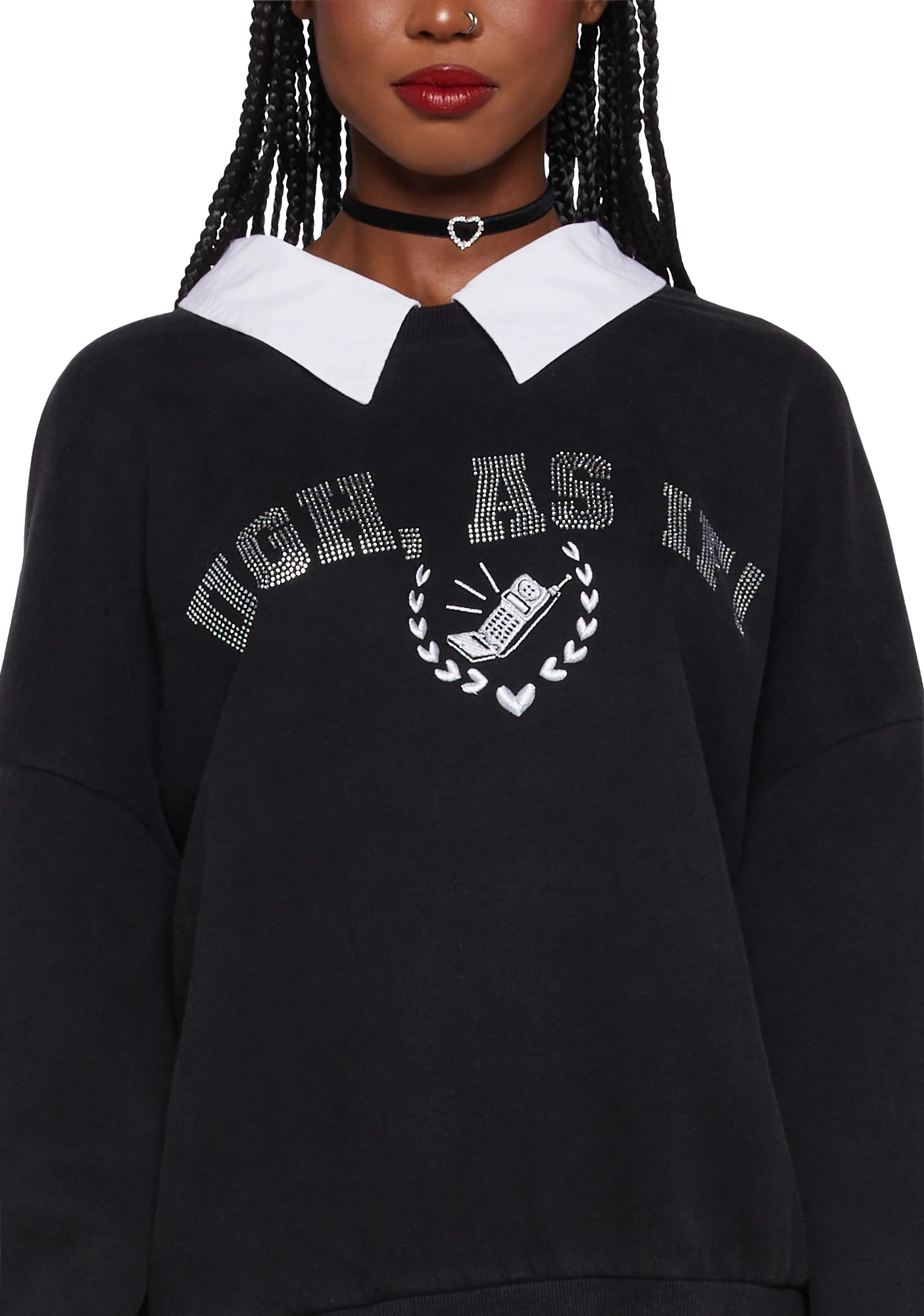 I'll Call You Rhinestone Sweatshirt - Image 2