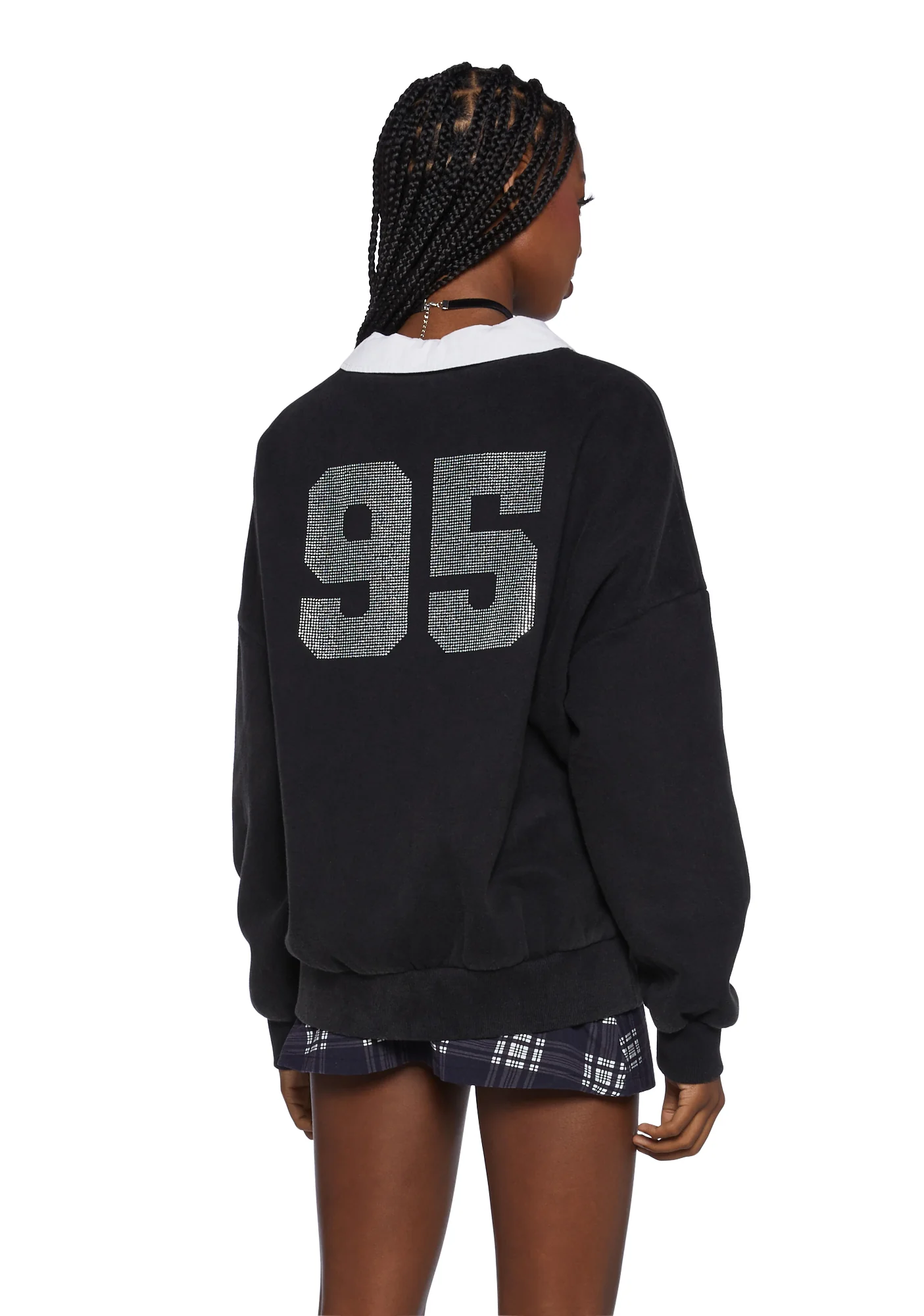 I'll Call You Rhinestone Sweatshirt - Image 4