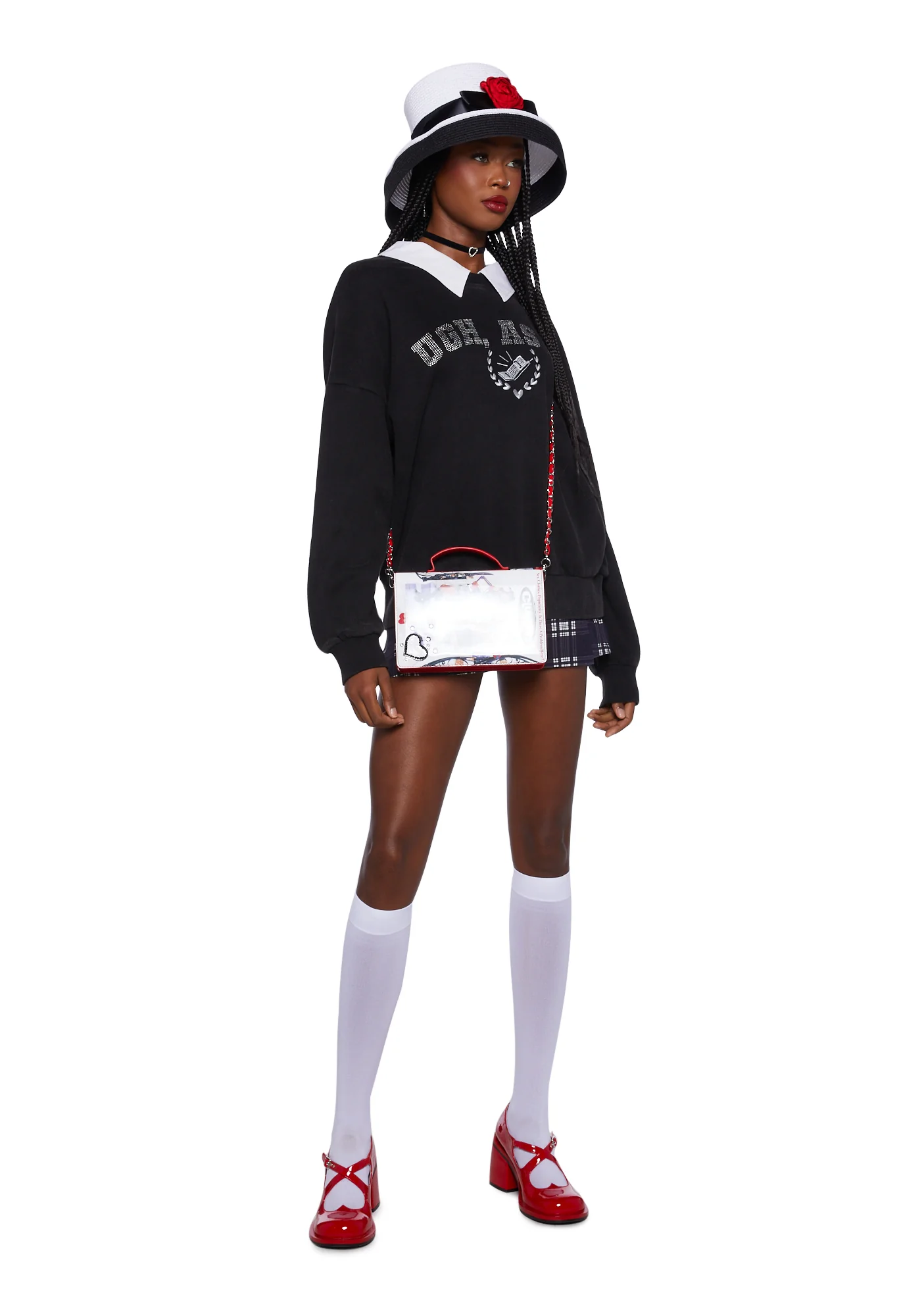 I'll Call You Rhinestone Sweatshirt - Image 5
