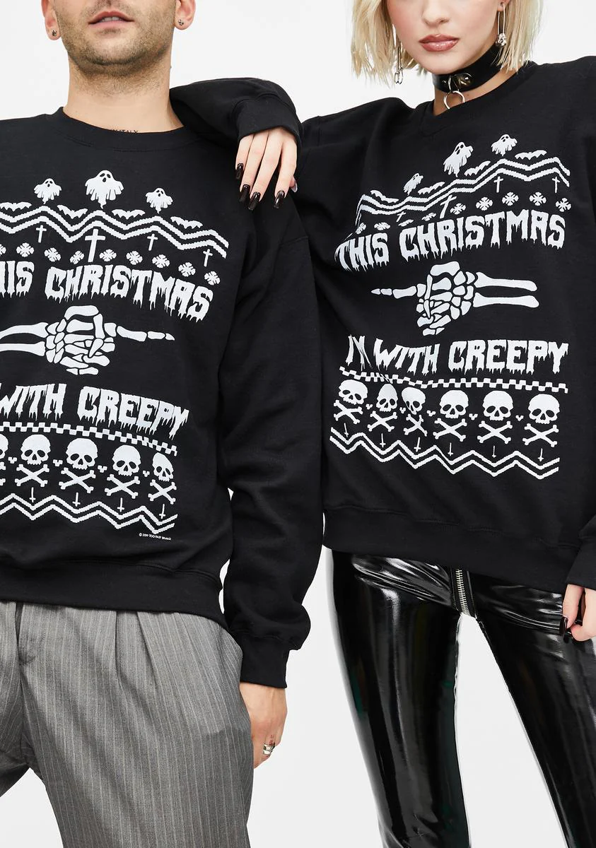 I'm Creepy Christmas Sweater - Image 2