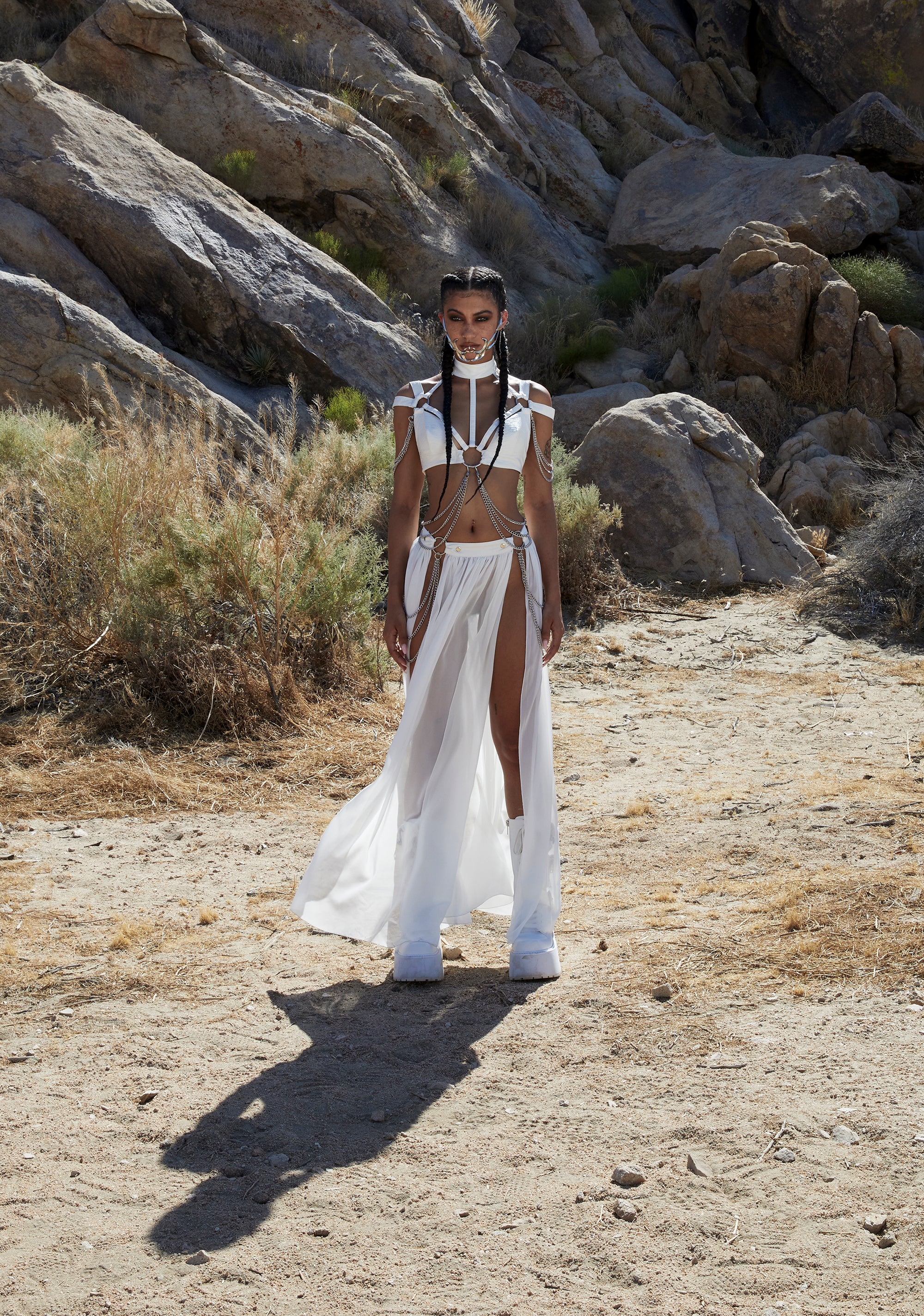 Immersed In Magic Harness Top - White - Image 6