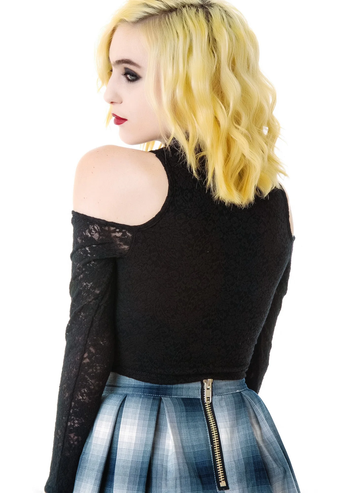 Imogen Crop Top - Black - Image 9