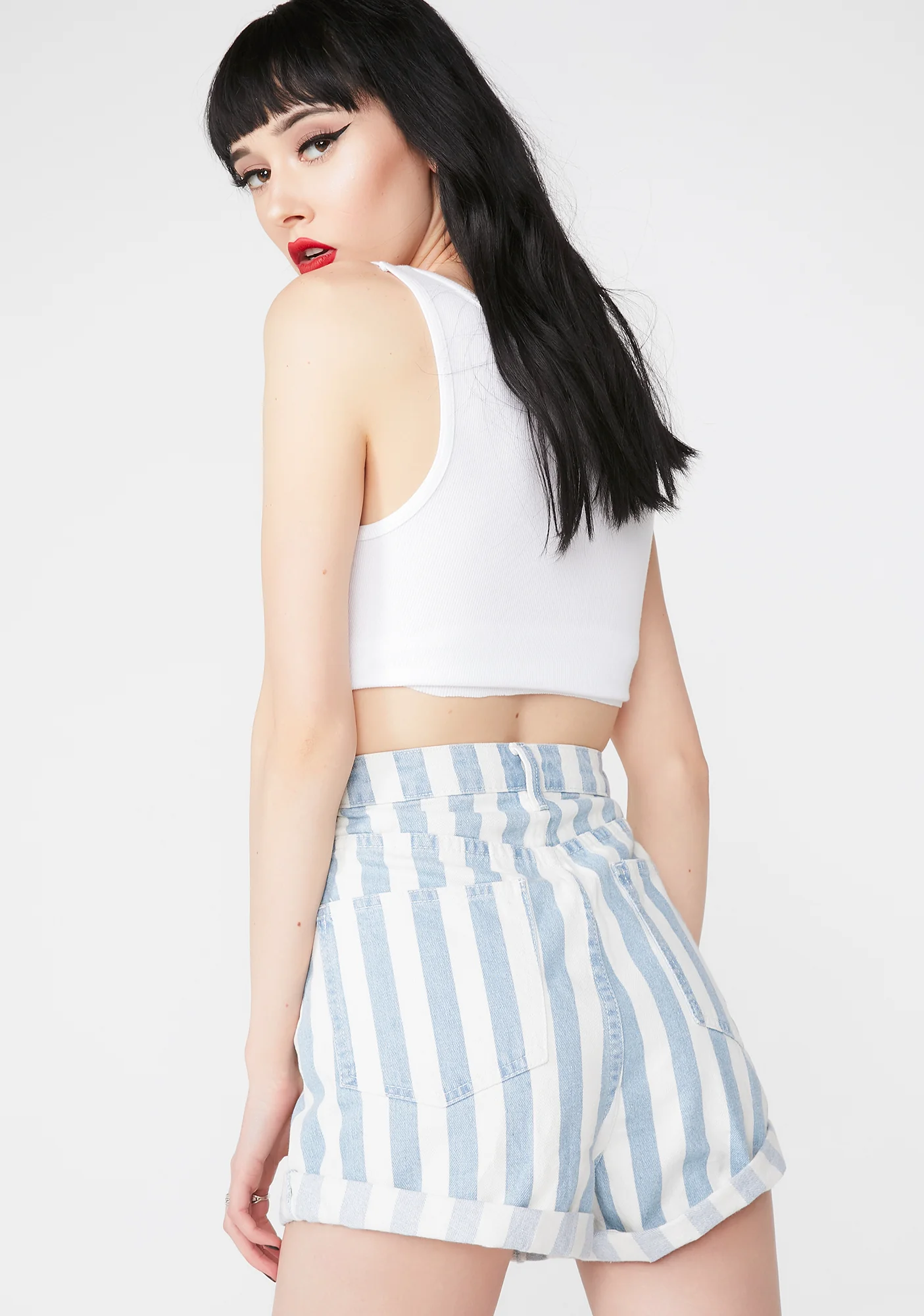 In Effect Stripe Shorts - Image 4