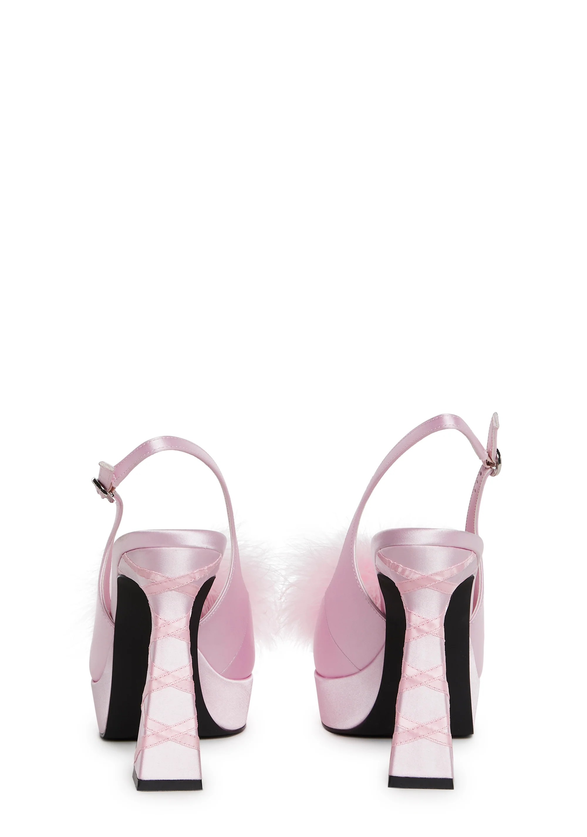 In My Boudoir Marabou Heels - Image 4