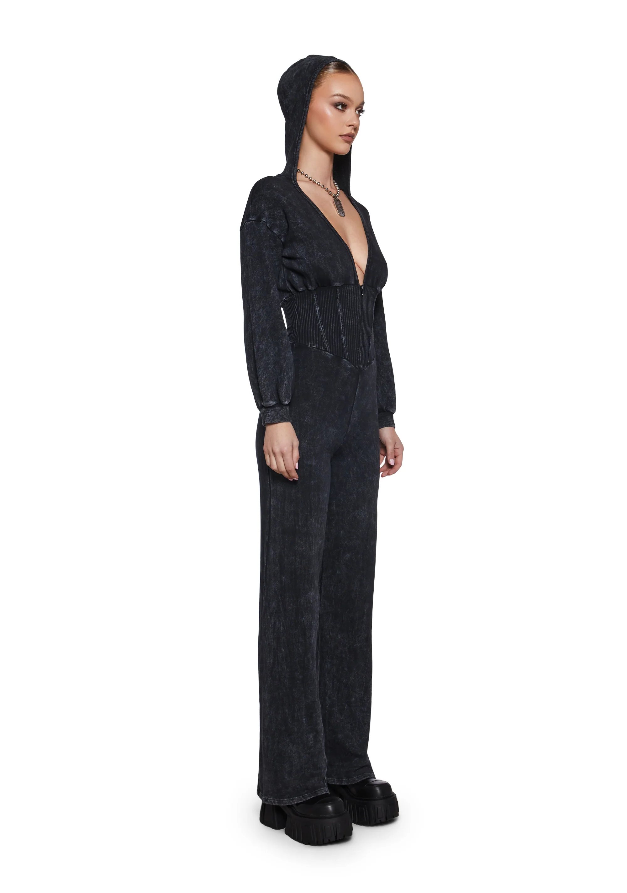 In My Stereo Lab Hooded Jumpsuit - Image 3